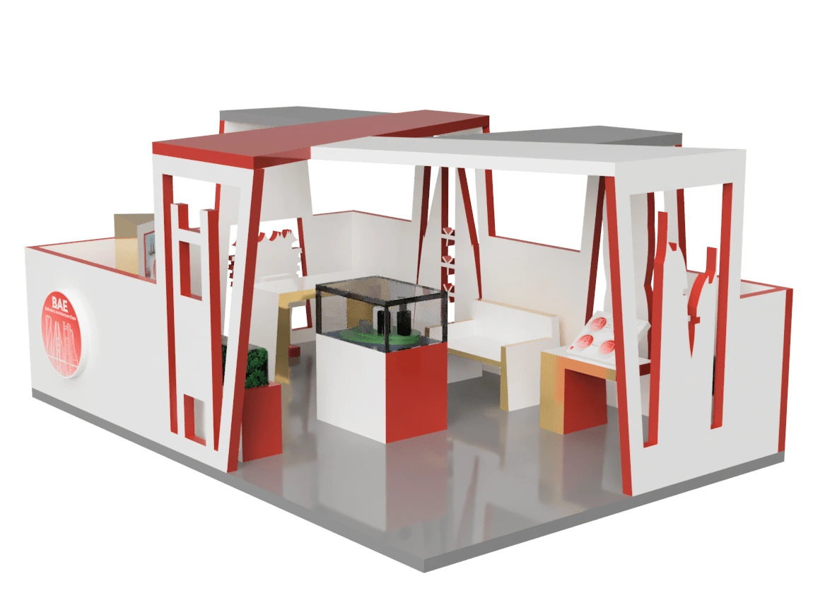 Kiosk model created on Fusion 360