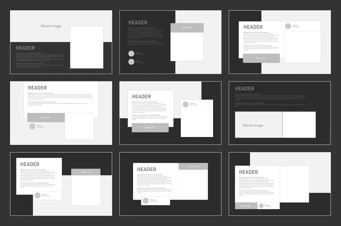 Initial Wireframes