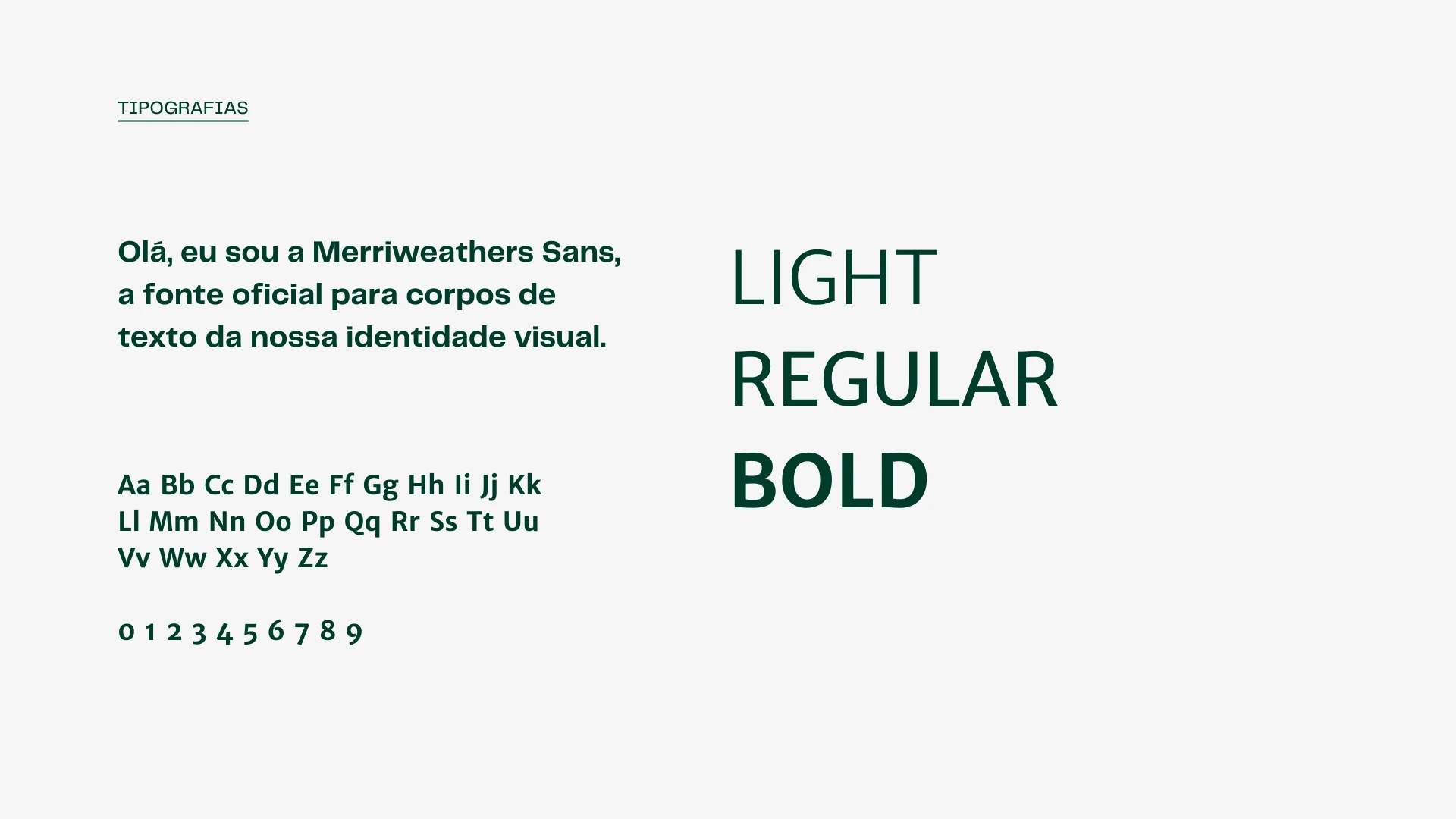 Hi, I'm Merriweather Sans, the official font for bodies of text in our visual identity.