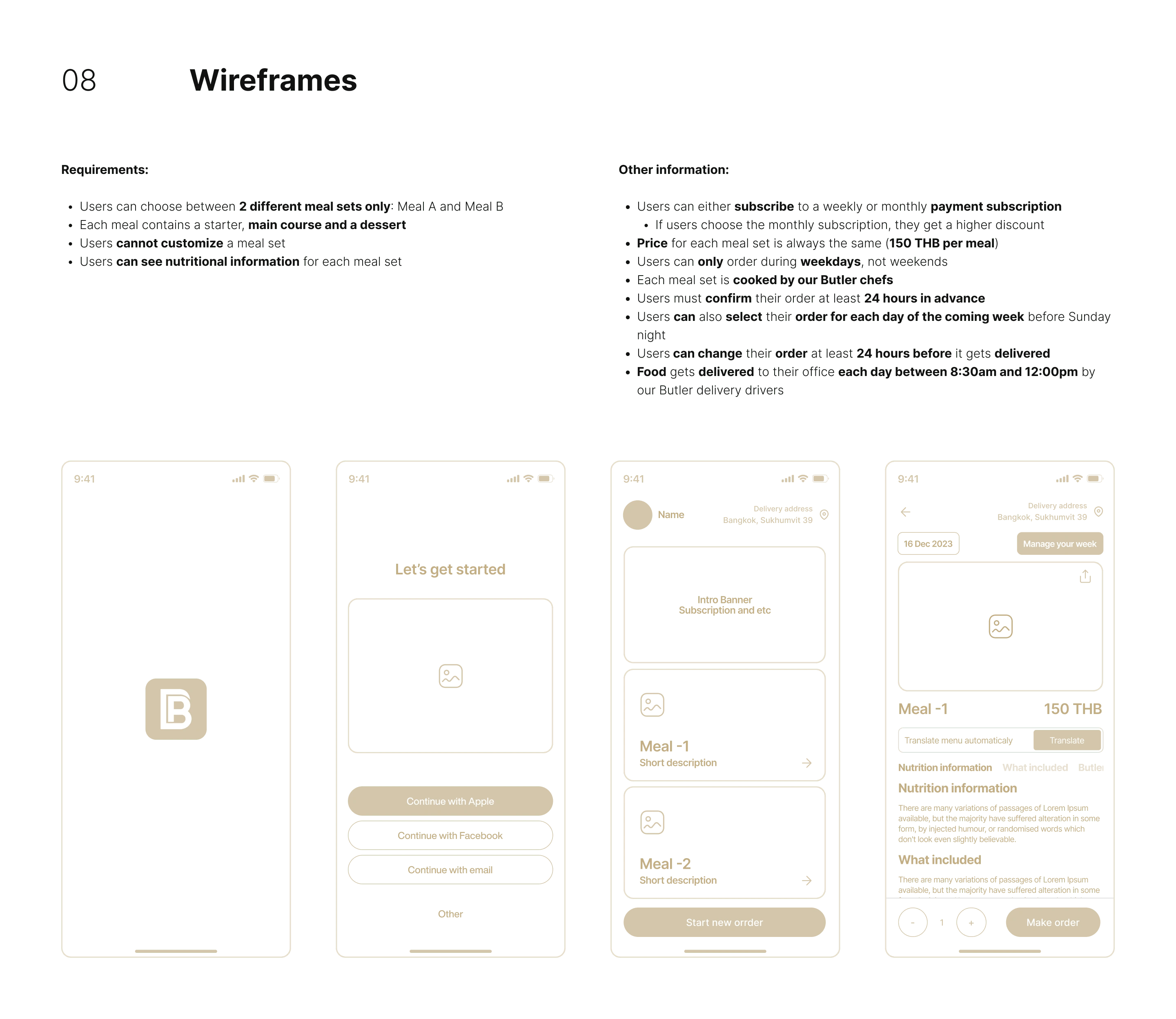 Wireframes