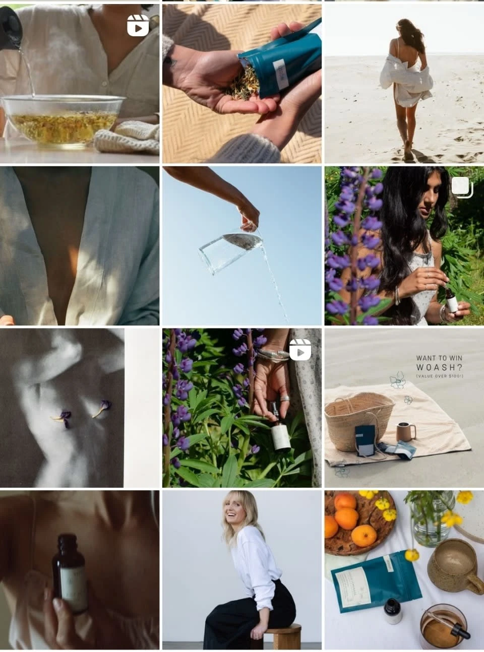 A snapshot of the brand's feed while working at Founded in Beauty 