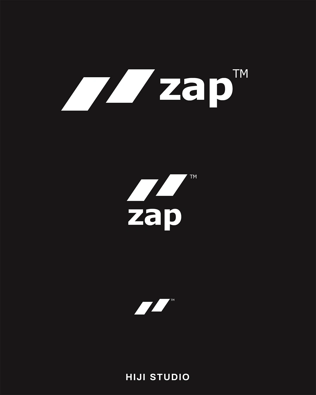 Zap Logo in Three Forms to Support Various Placement Needs.