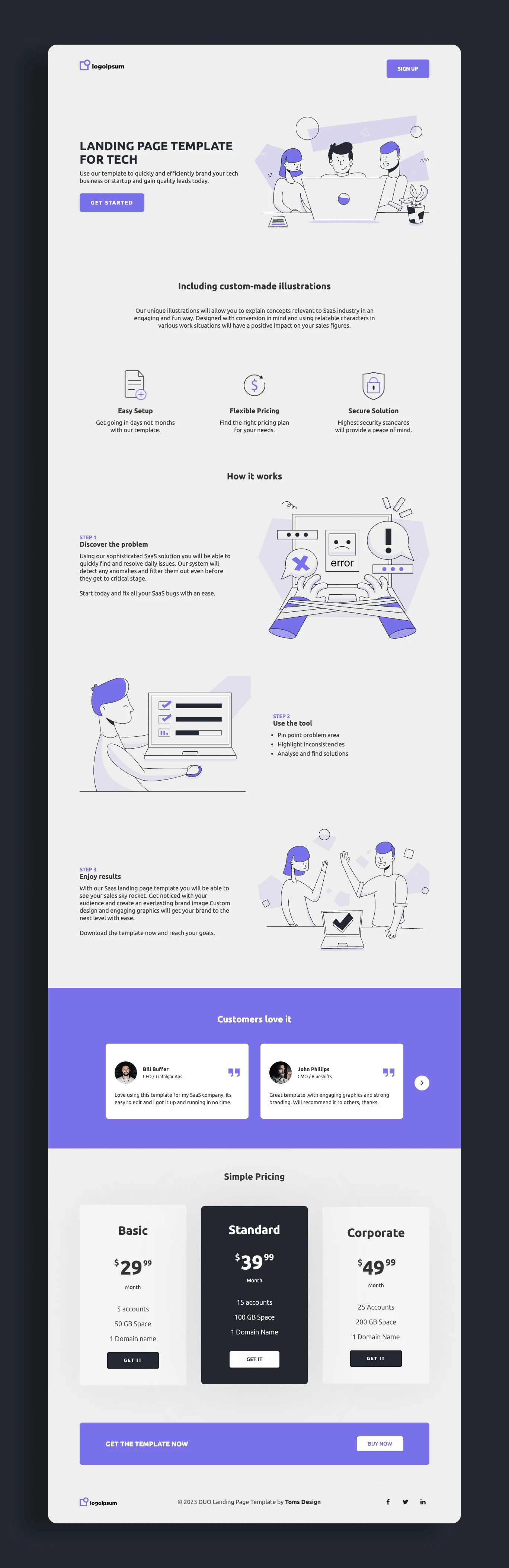 Full Landing Page Design