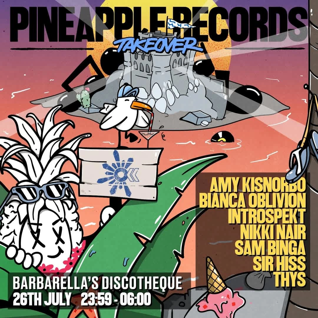 Poster Event Design I did for Pineapple Records Takeover - Outlook Festival Croatia