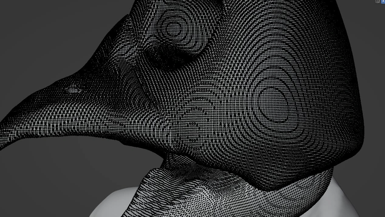 Messy Topology of a Sculpt, this is why we need to retopologize 