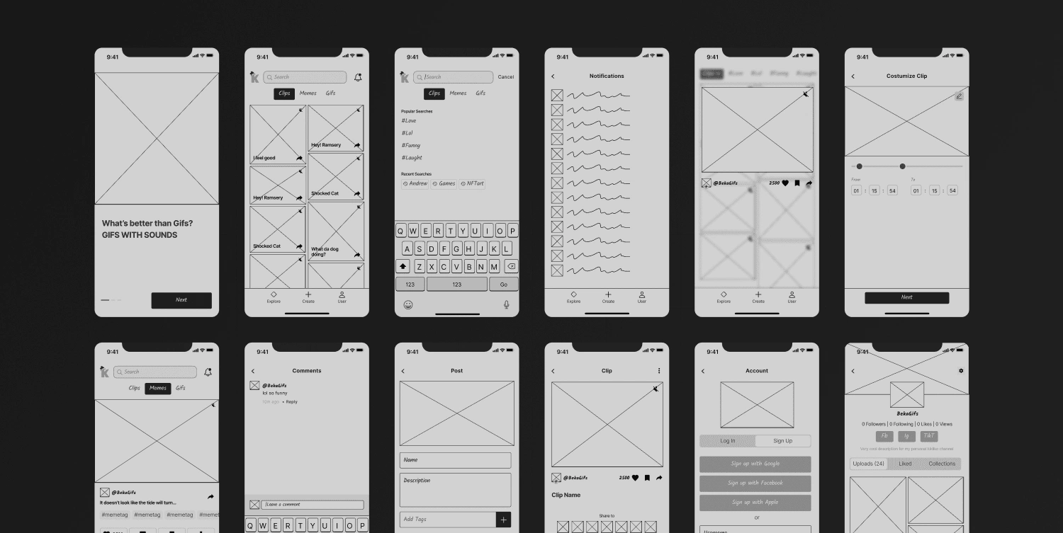 Wireframes