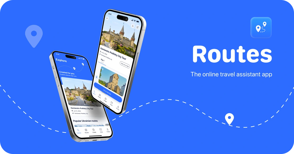 Travel app preview