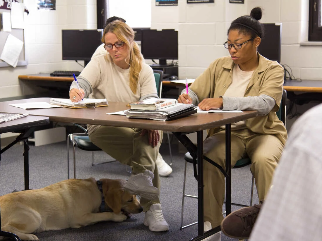 Vanessa Thompson (left) came up with an idea for rehabbing Indiana's abandoned homes that would also help felons re-entering society rebuild their lives. (J.D. Nickerson/WFYI)