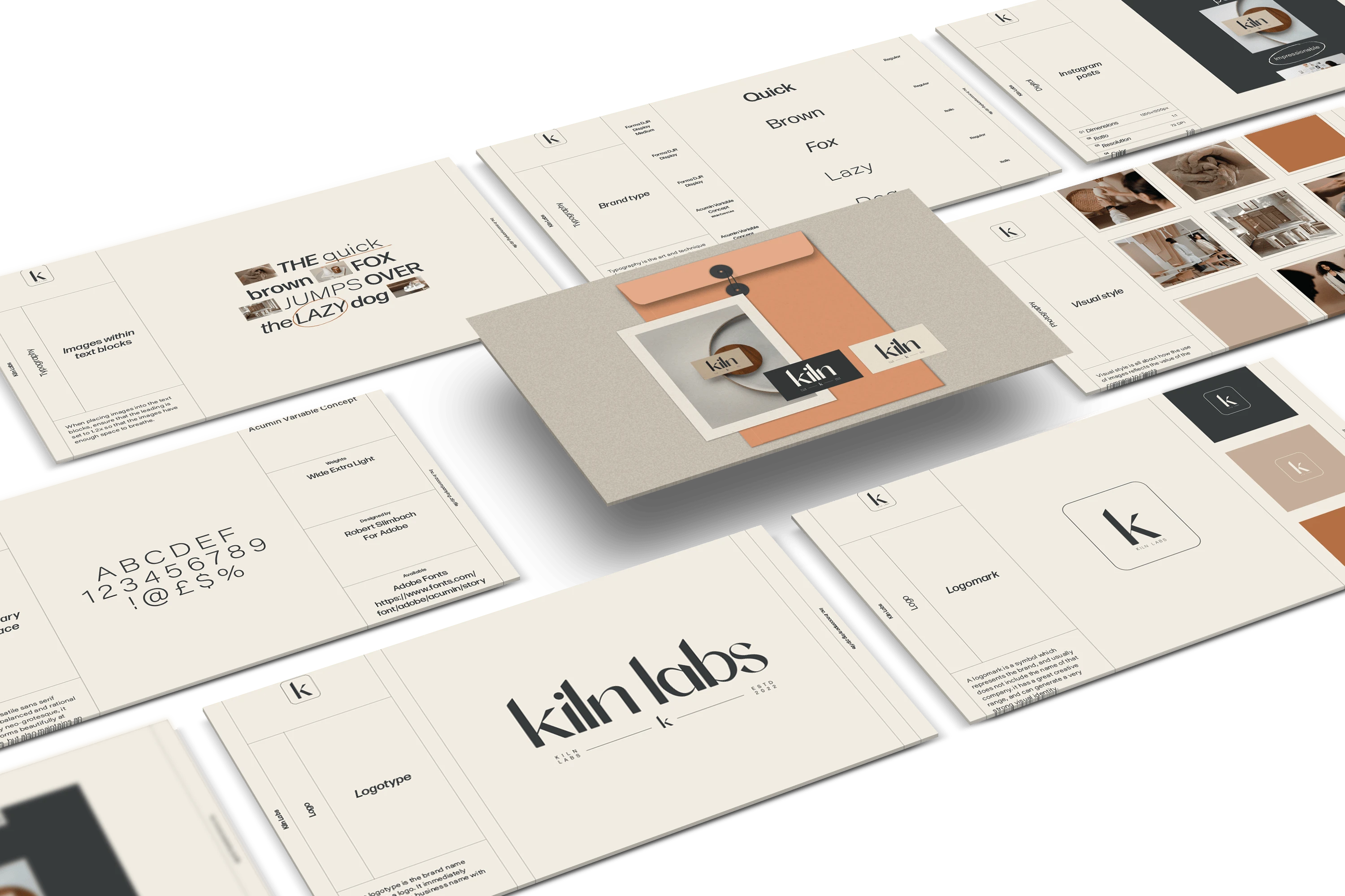 A full-service brand identity design including a custom typeface and brand strategy.