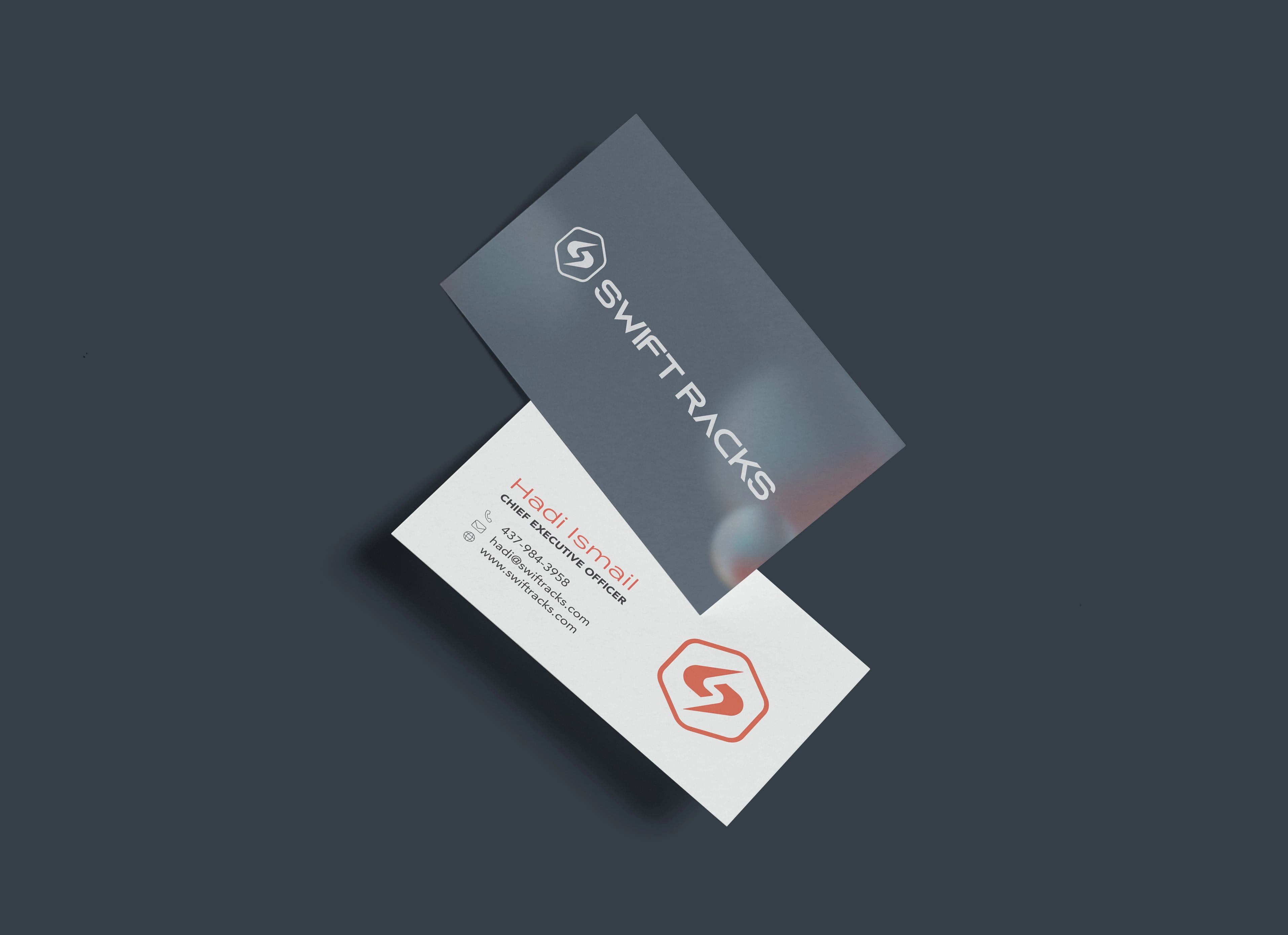 Business card design for Swift Racks