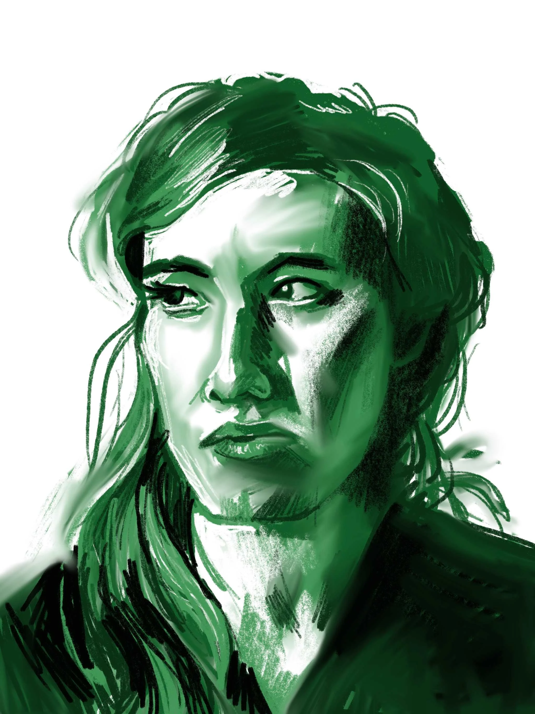 Digital Portrait - Green