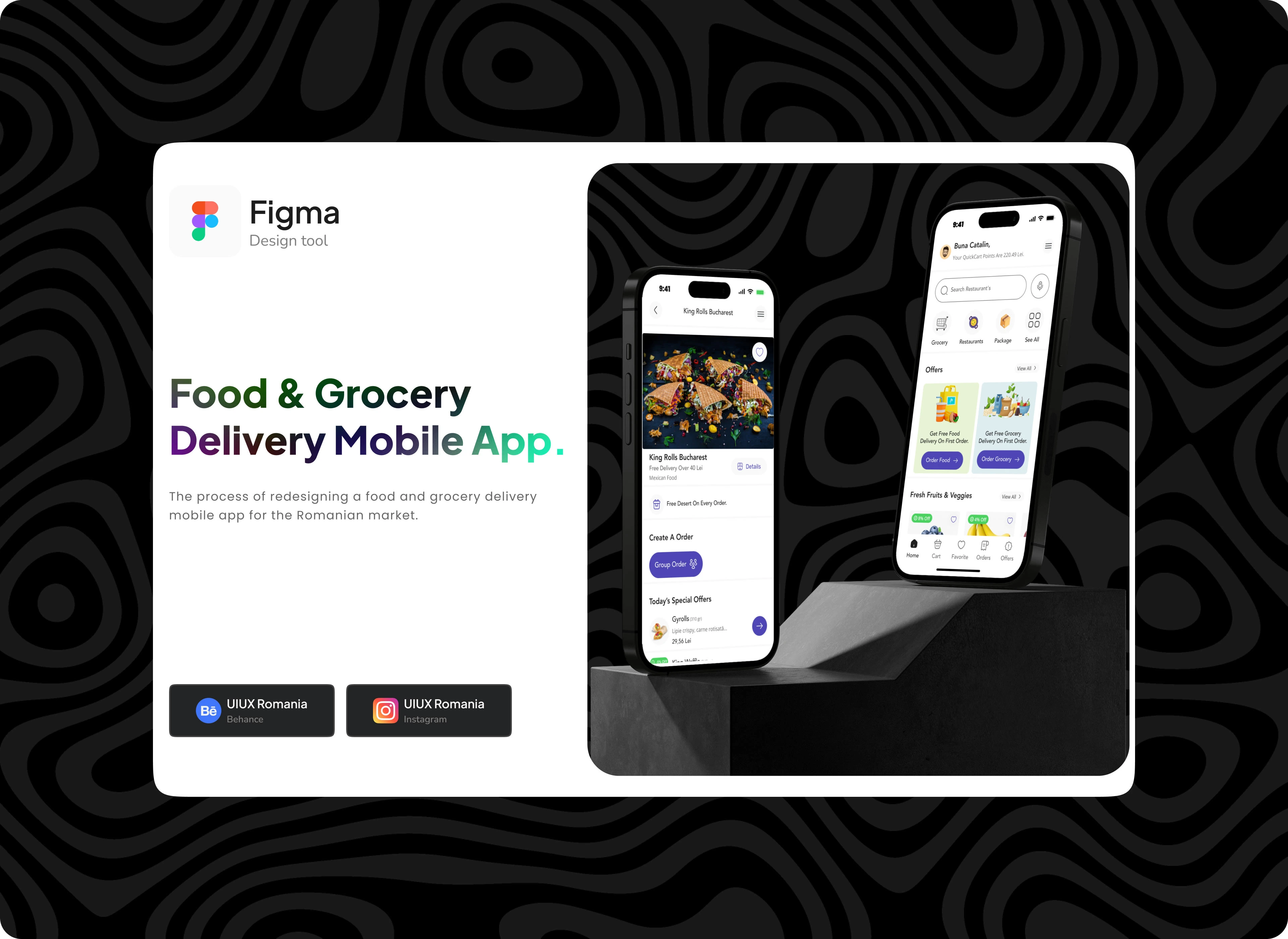 Redesign Food Grocery Delivery Mobile App.