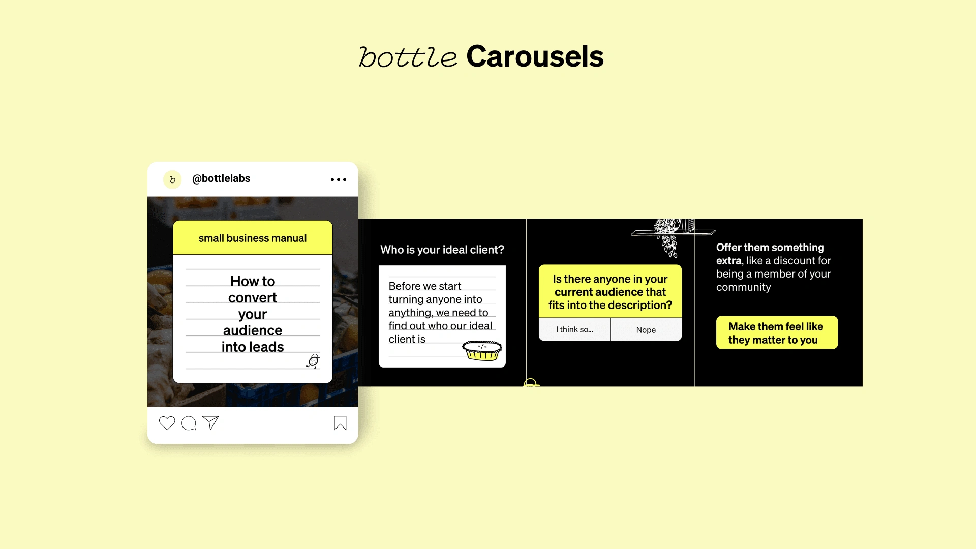 Carousels are essential to present content with as much storytelling as possible + 
they must 100% always be SEO-optimized