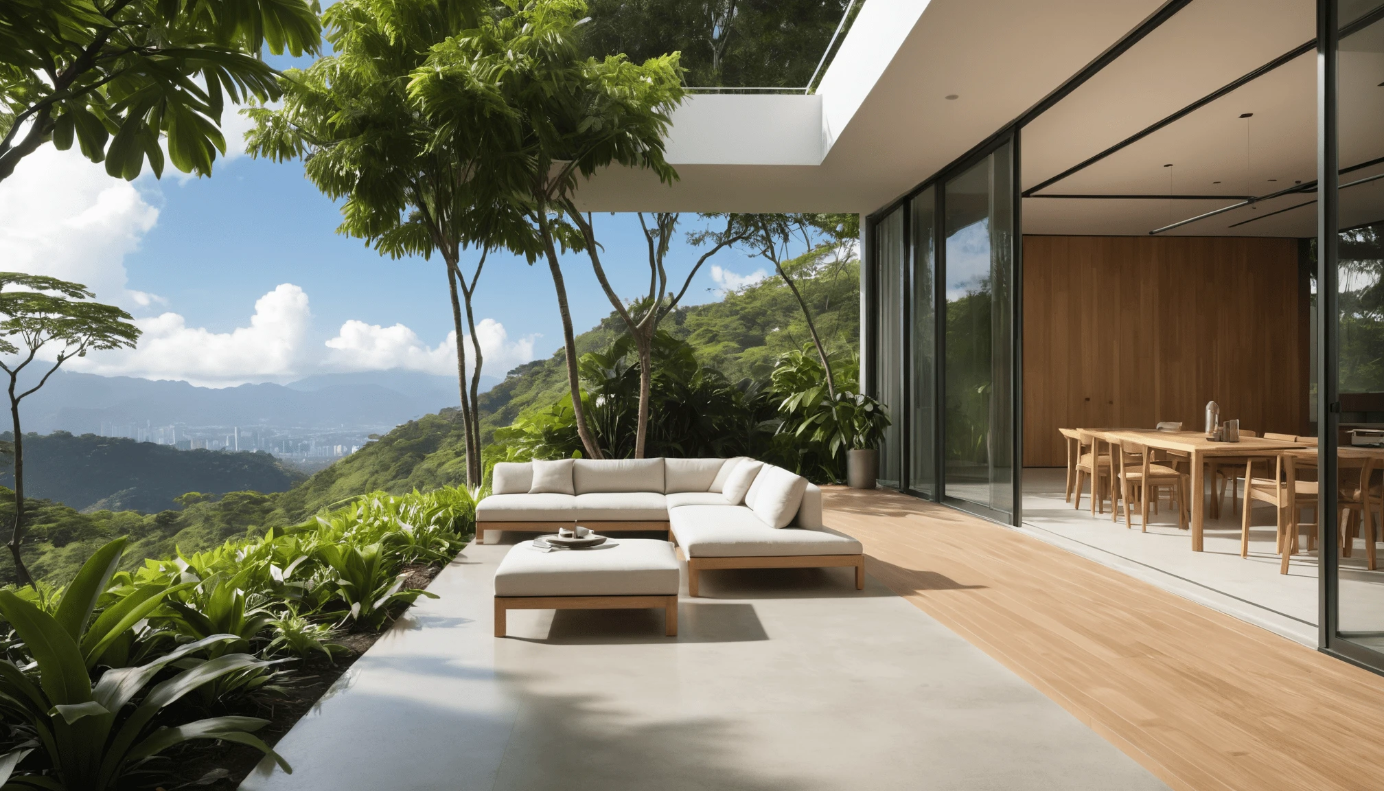 Tropical modernism finds its perfect expression in this Caracas sanctuary.
