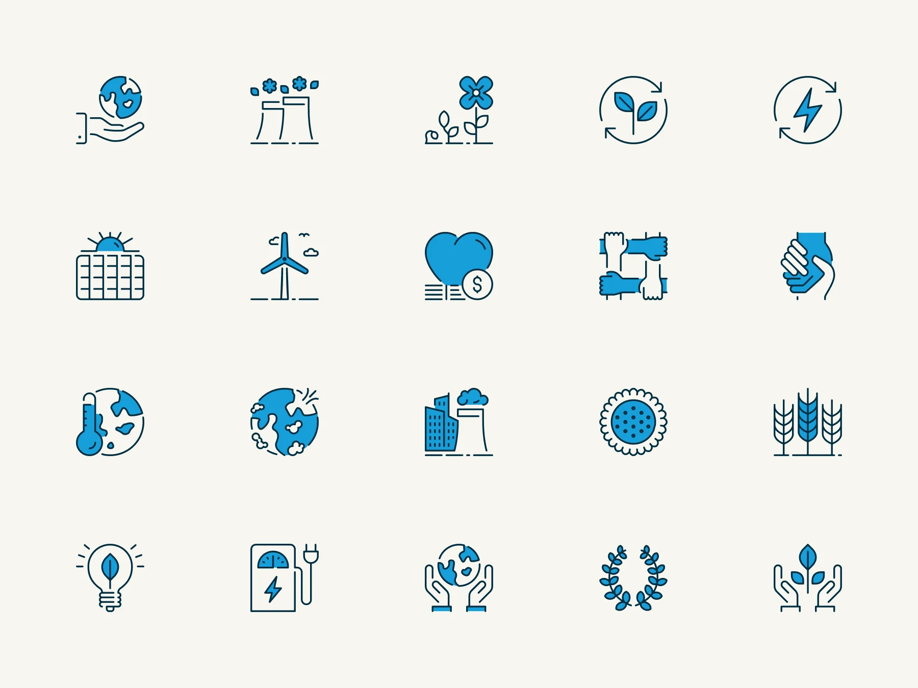 Custom brand iconography