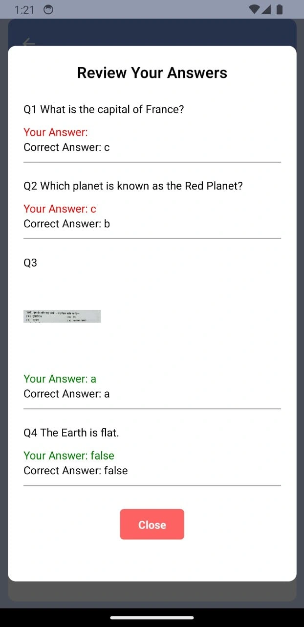 Review Quiz Answer