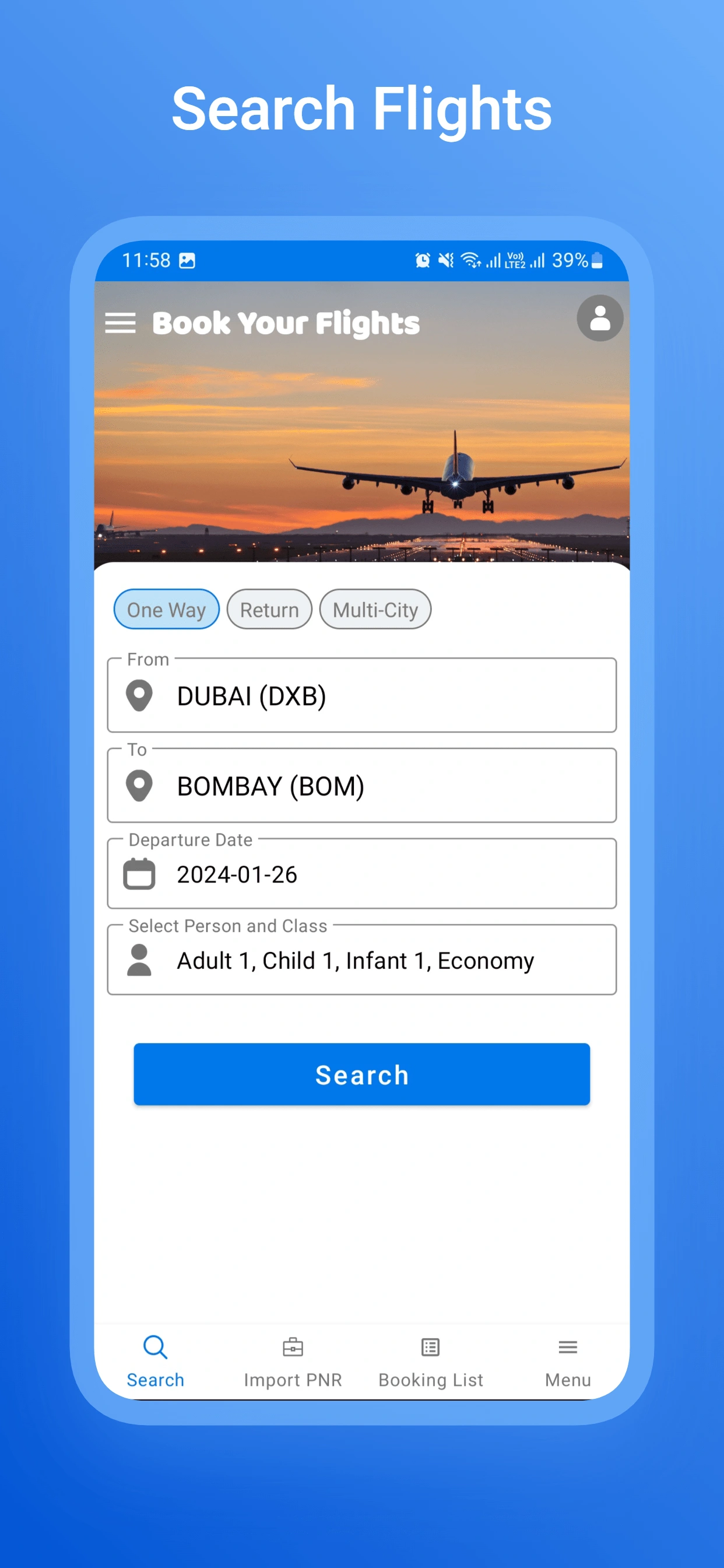 Search Flights