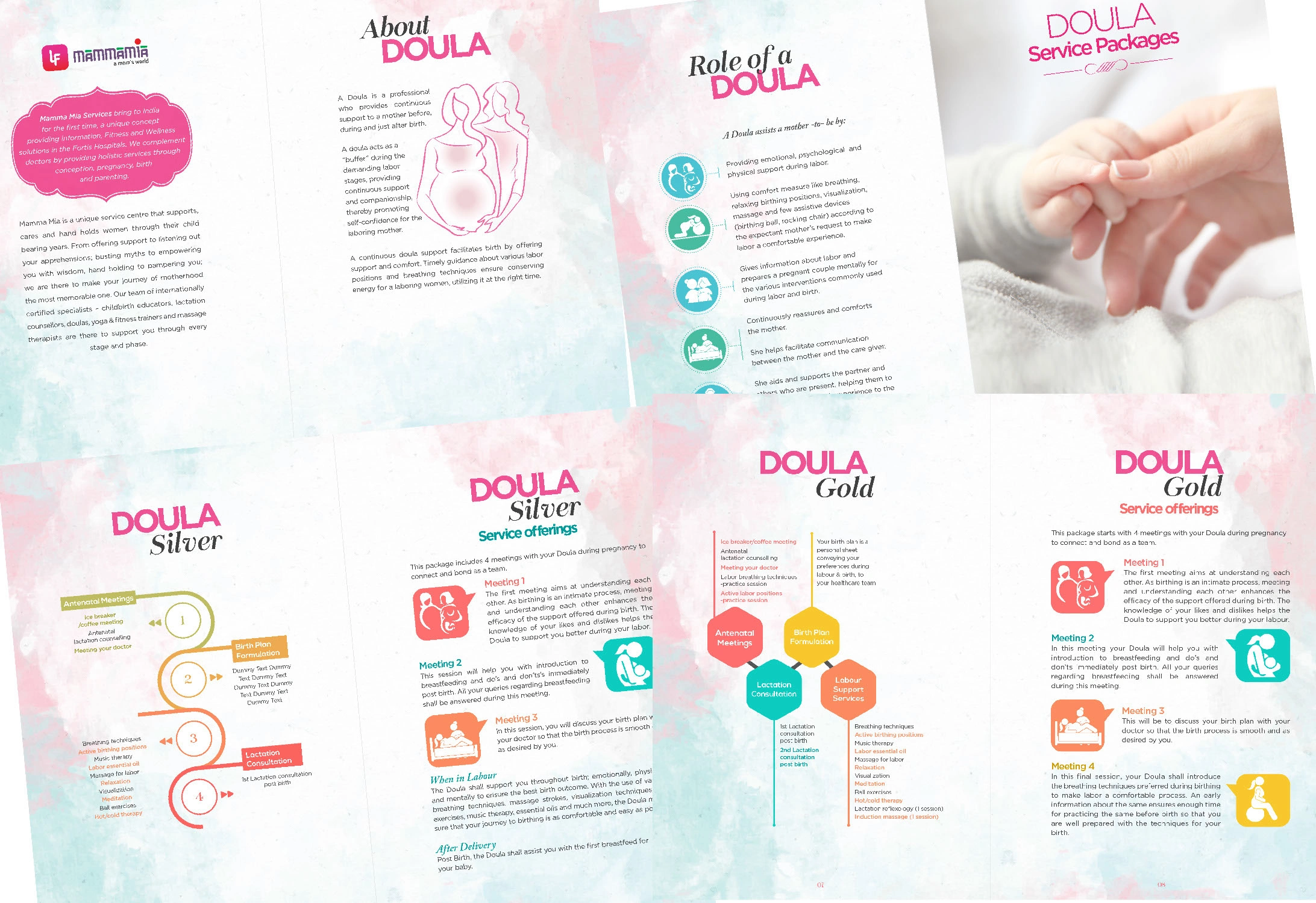 Created several service leaflets, whose visual language was in line with the brand's image of trust and expertise.