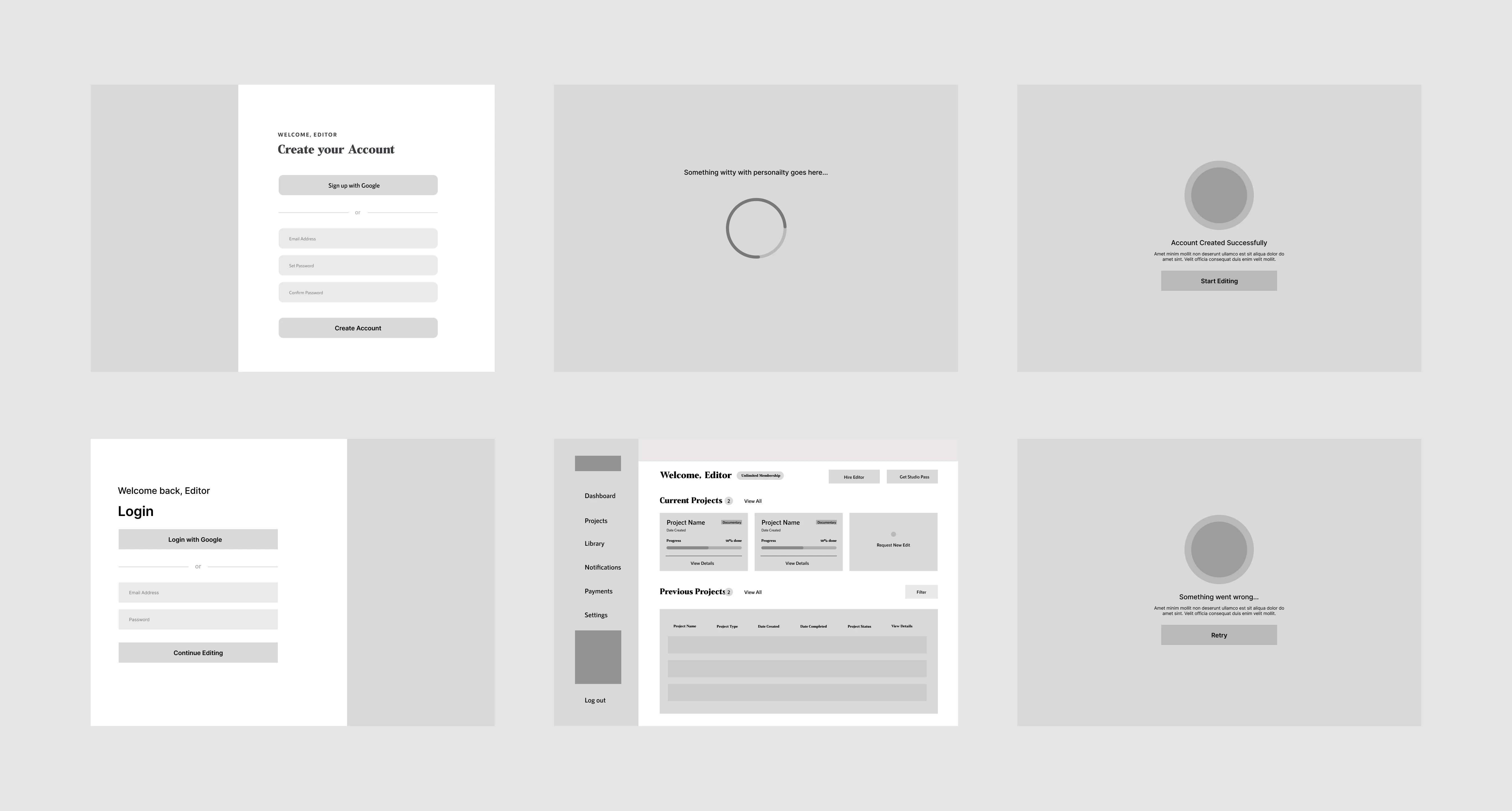 Wireframes