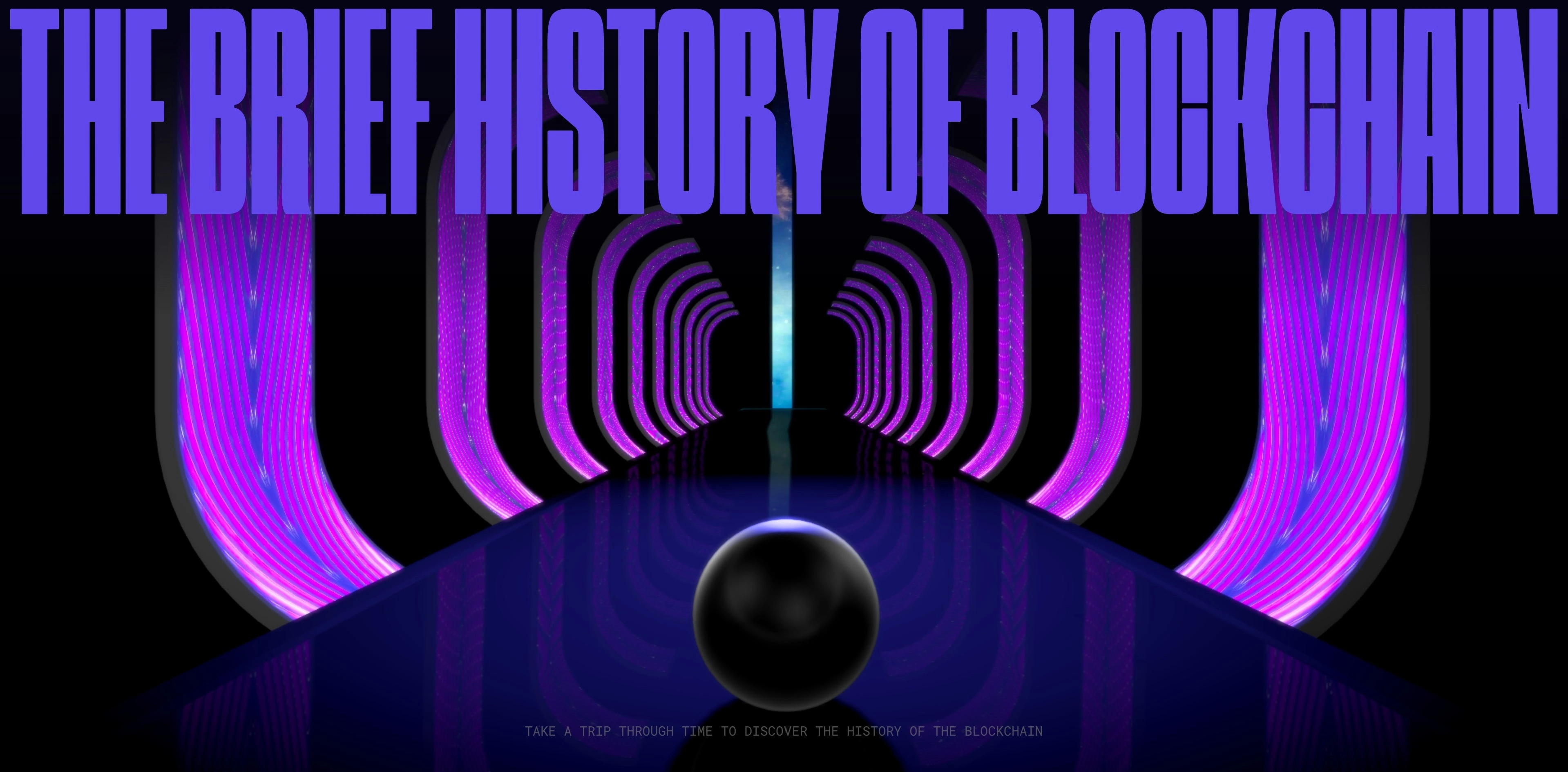 History of Blockchain - Interactive 3D Web Journey