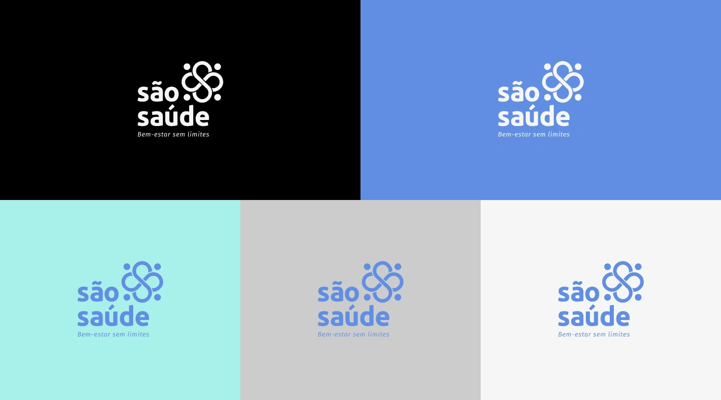 Applications of the Vertical Brand in the Secondary Color Palette.