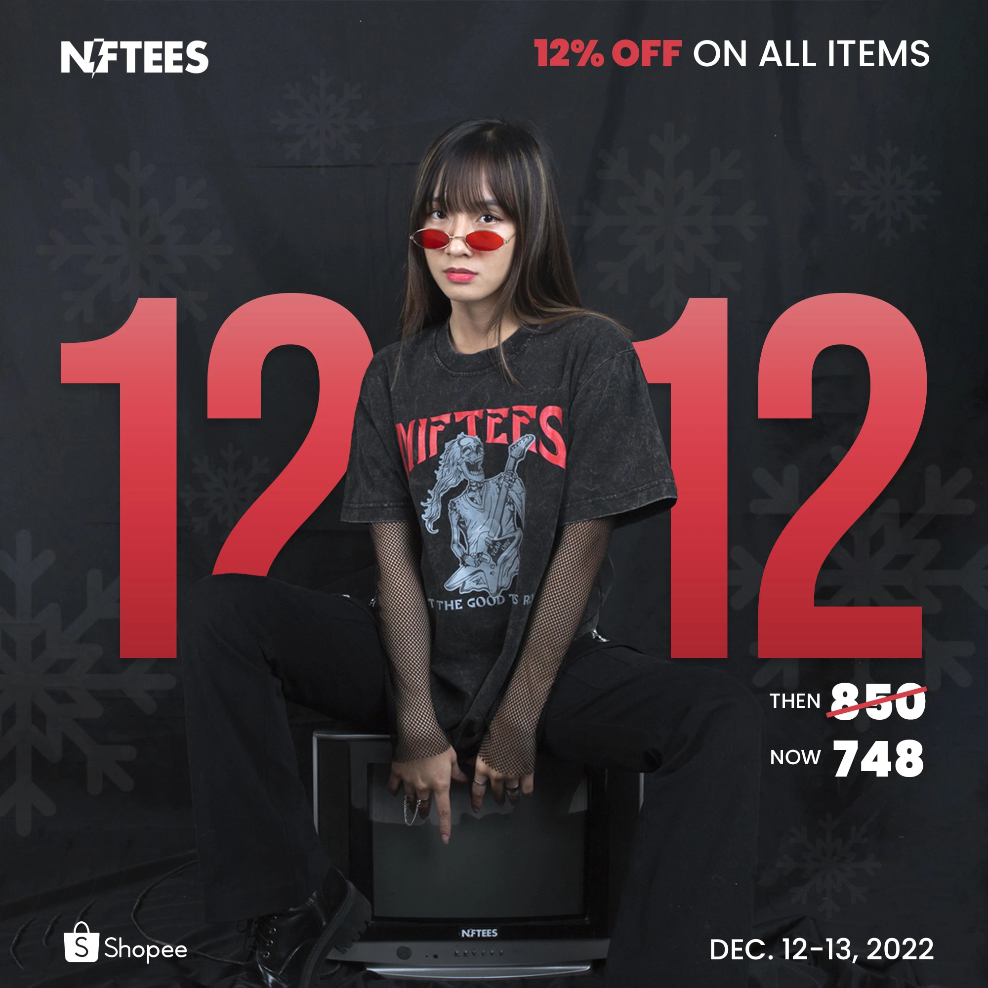 12.12 SALE Poster for our Clothing Brand. A year-end sale.