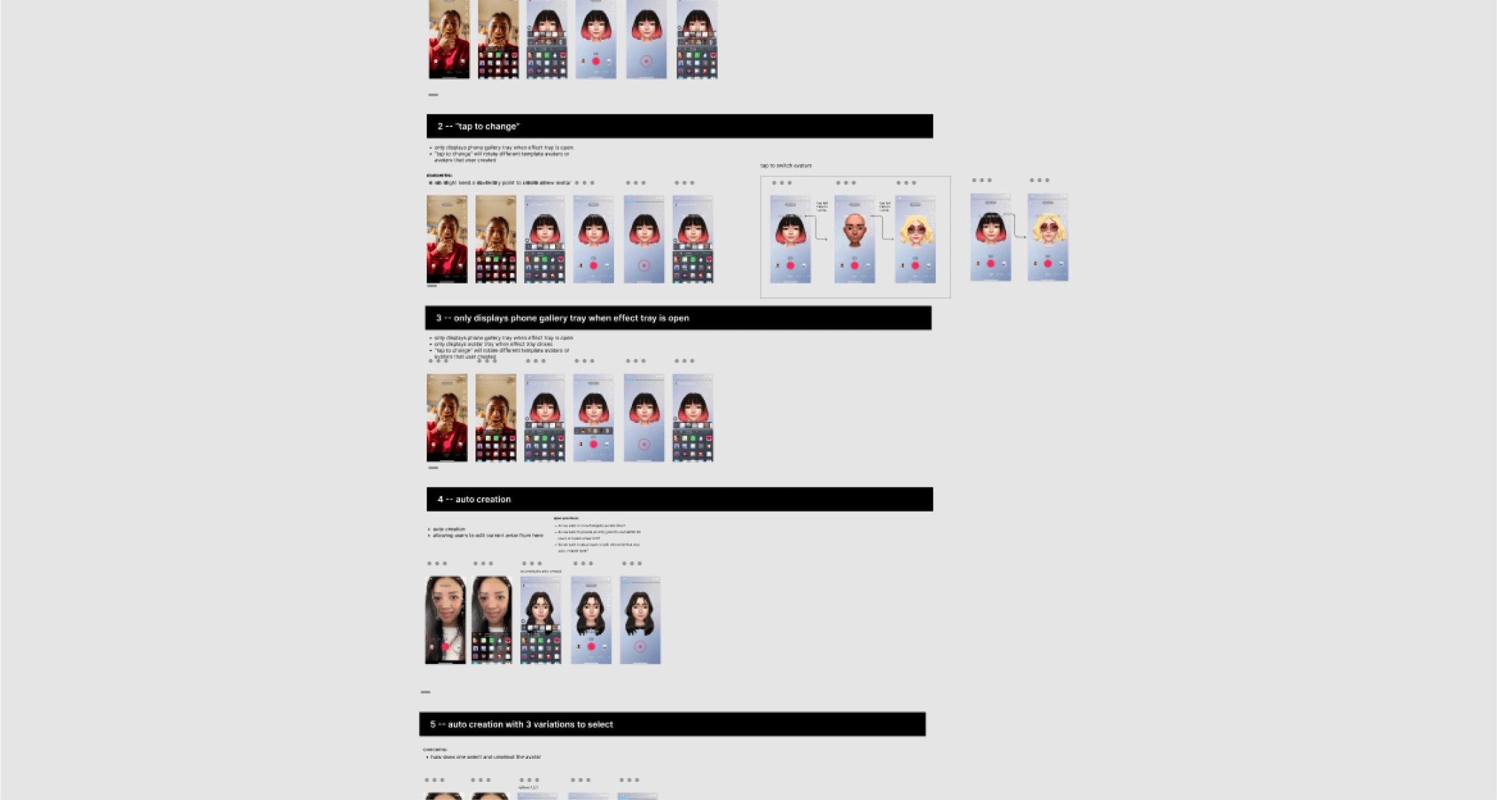 User Flow Iterations