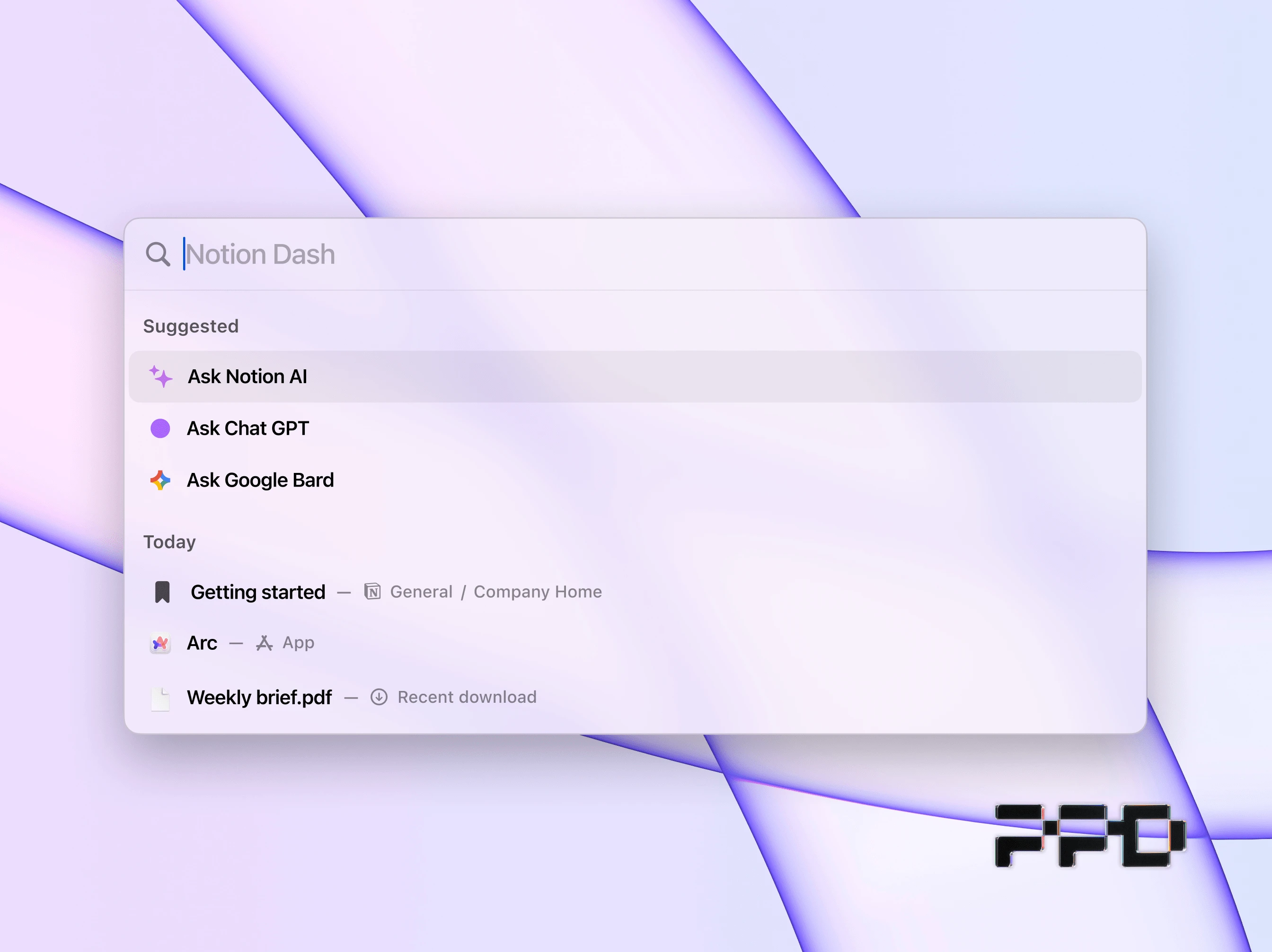 Here's what it looks like if it replaces macOS Spotlight Search