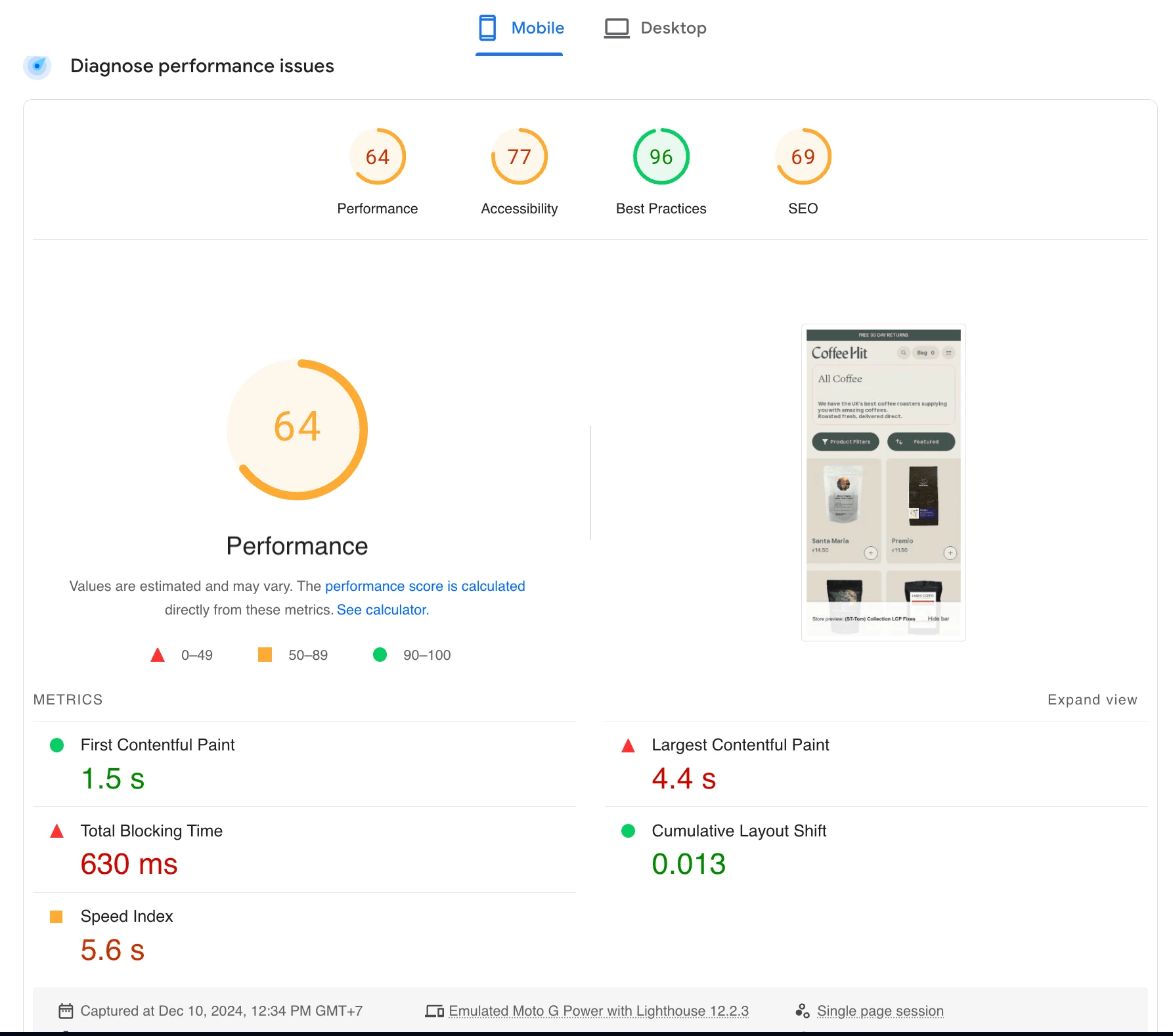 Optimization starts by looking at your website and seeing how it's currently performing and beginning to break down the network utilization