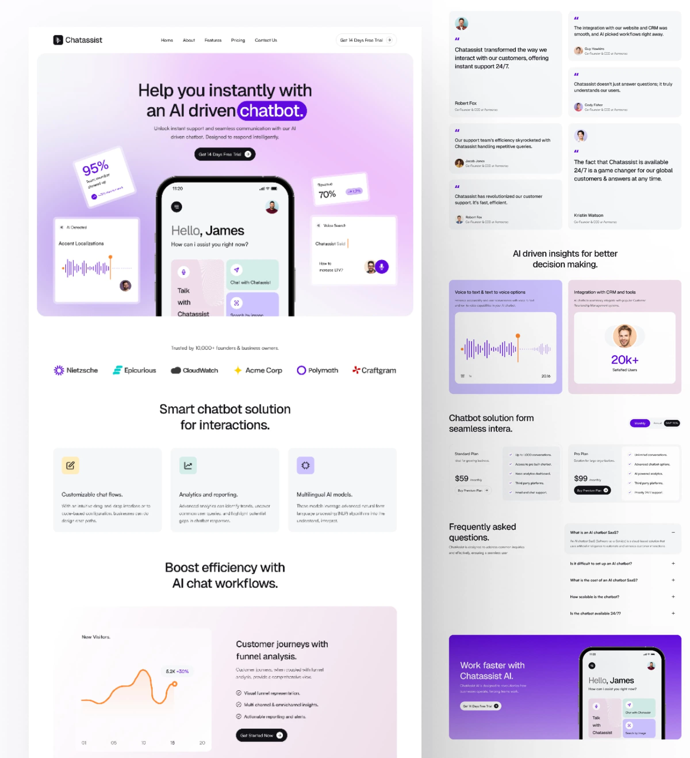 Landing page 