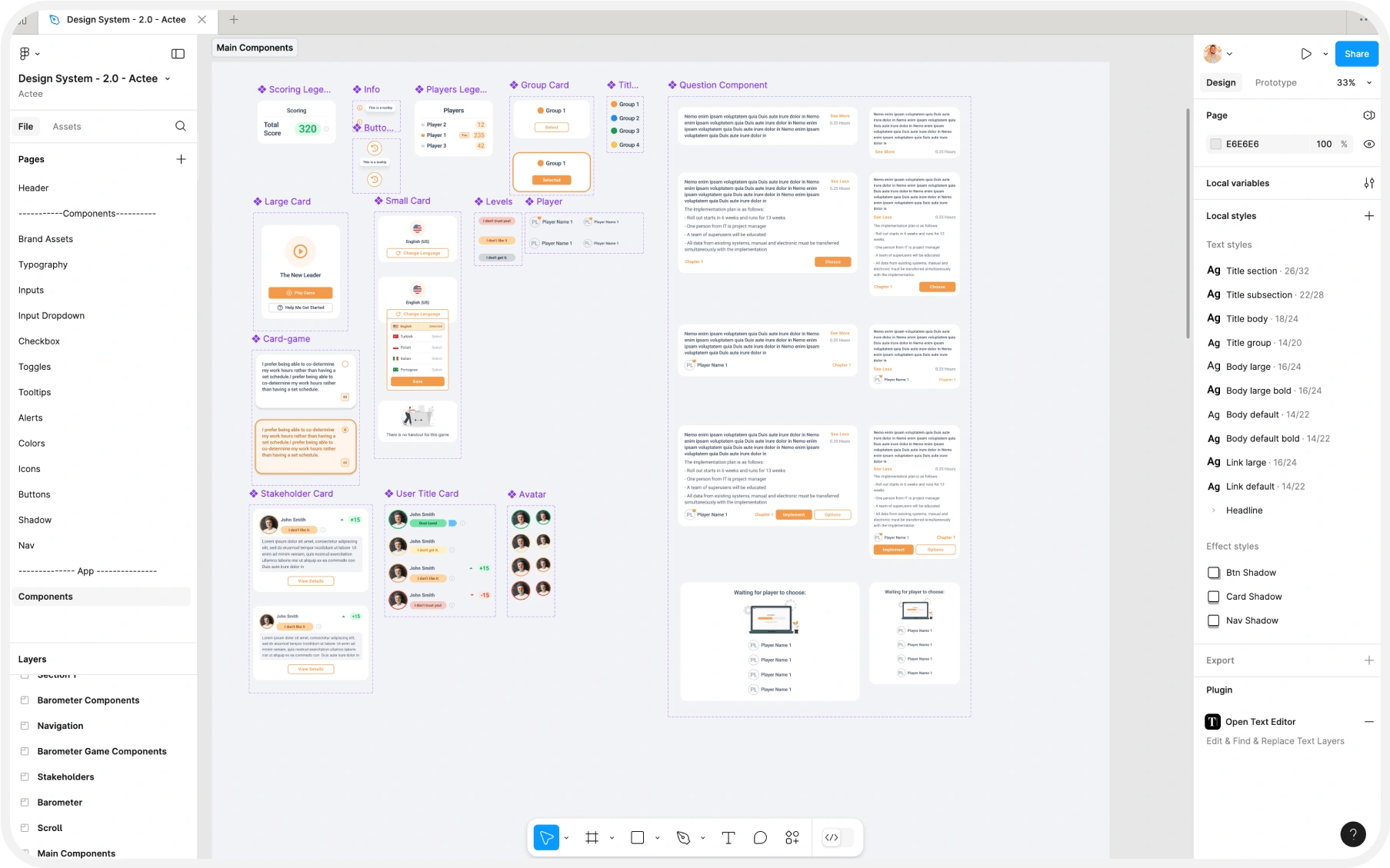 The Design System establishes consistent visual and functional elements across the platform, ensuring a cohesive experience. We developed a scalable system of components to unify the interface, streamline updates, and enhance usability, making design changes more efficient and intuitive for users.