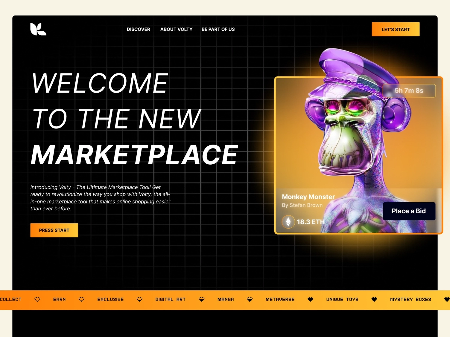 NFT Landing page