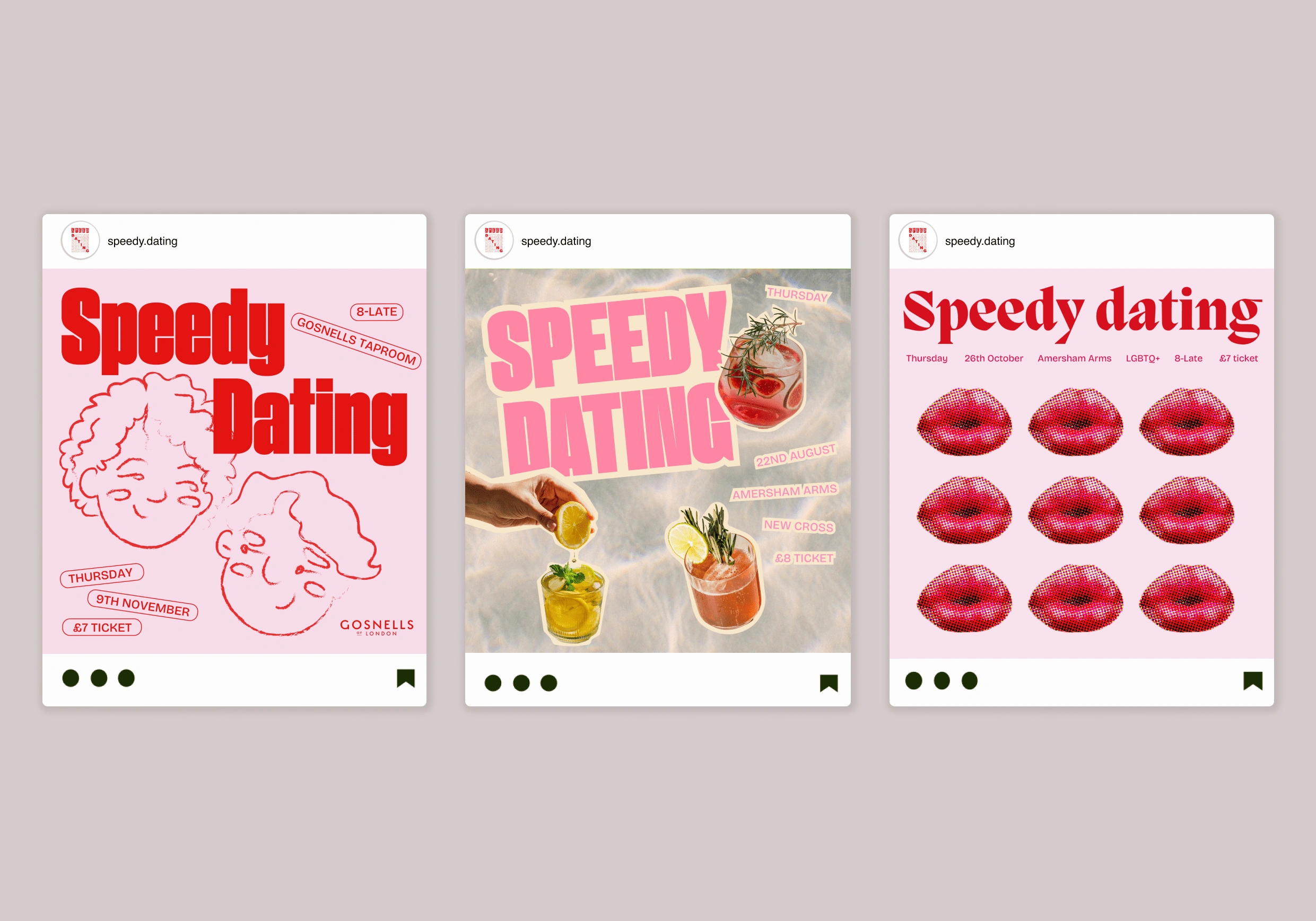 Speedy Dating Social graphics