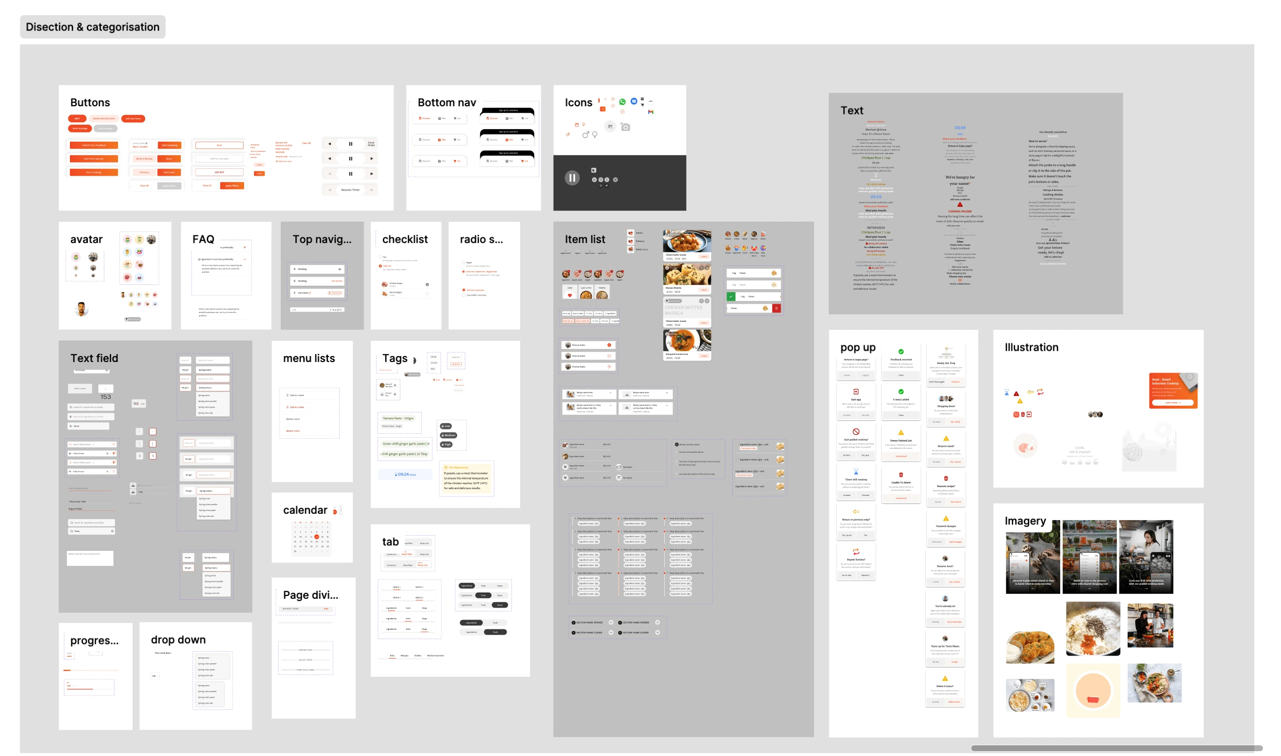 Documenting current UI components