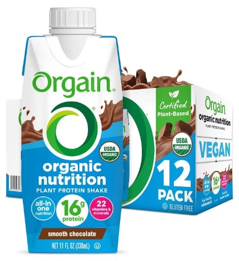 Orgain Plant Protein Shake (Smooth Chocolate)