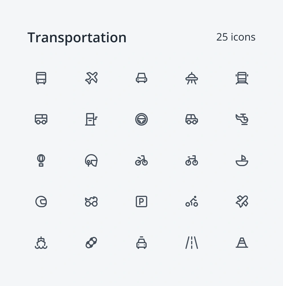 Transportation Icons