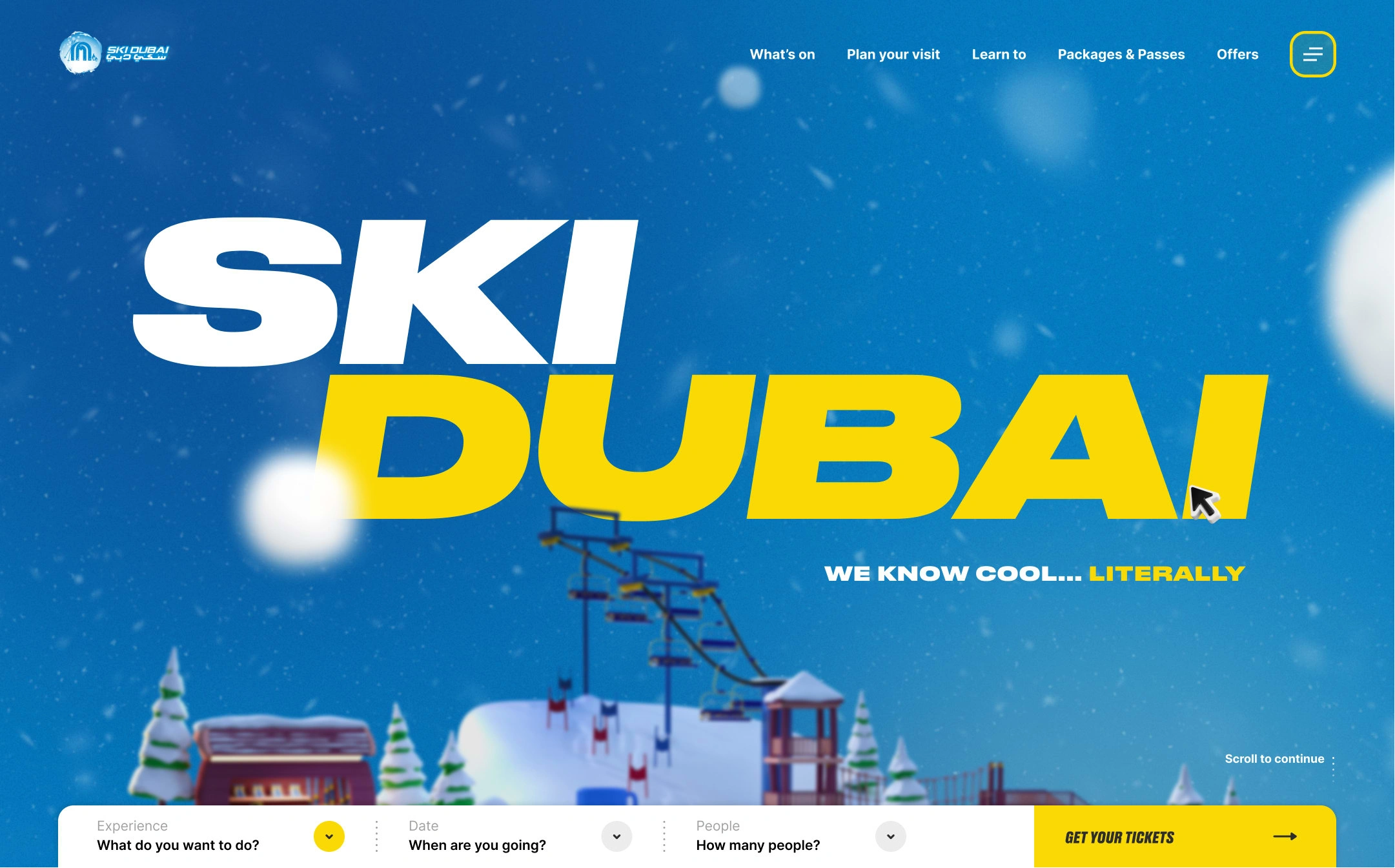 Ski Dubai - Hero module exploration