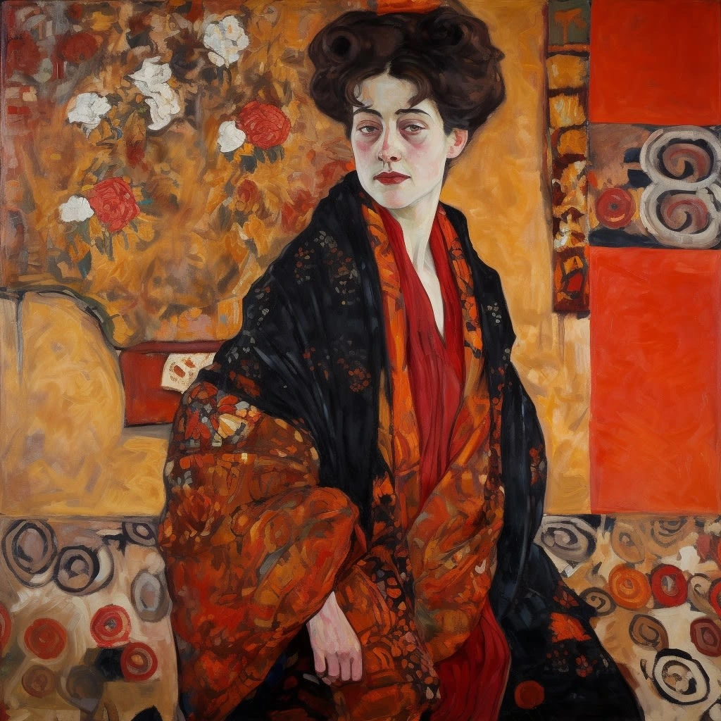 {Reimagined} Portrait of Adele Bloch-Bauer I -- Gustav Klimt