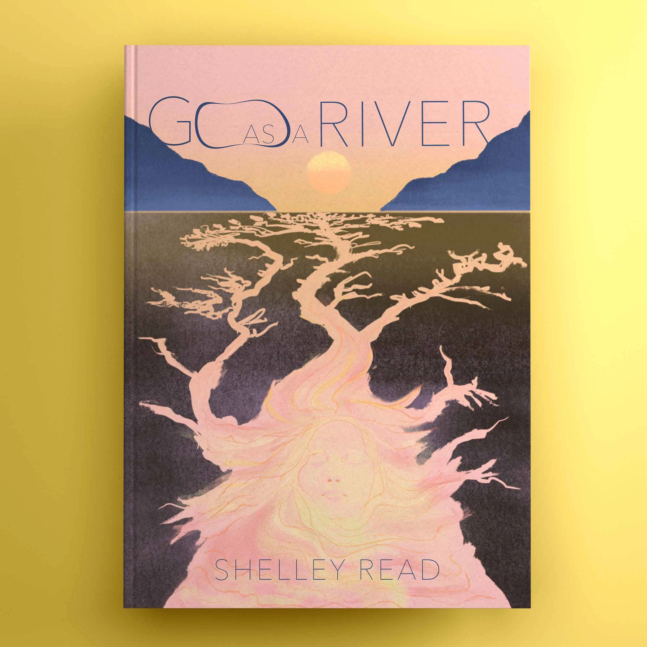 Unpublished cover illustration for "Go As A River" by Shelly Read