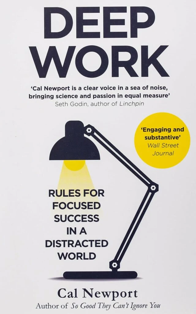 Cover of Deep Work, one of the best business books for managers.