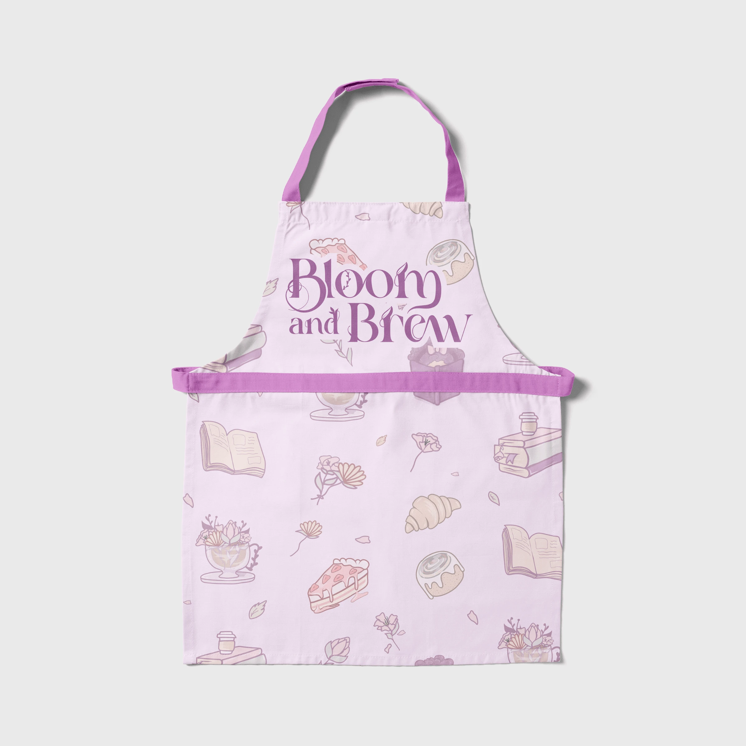 Bloom and Brew apron for the staff