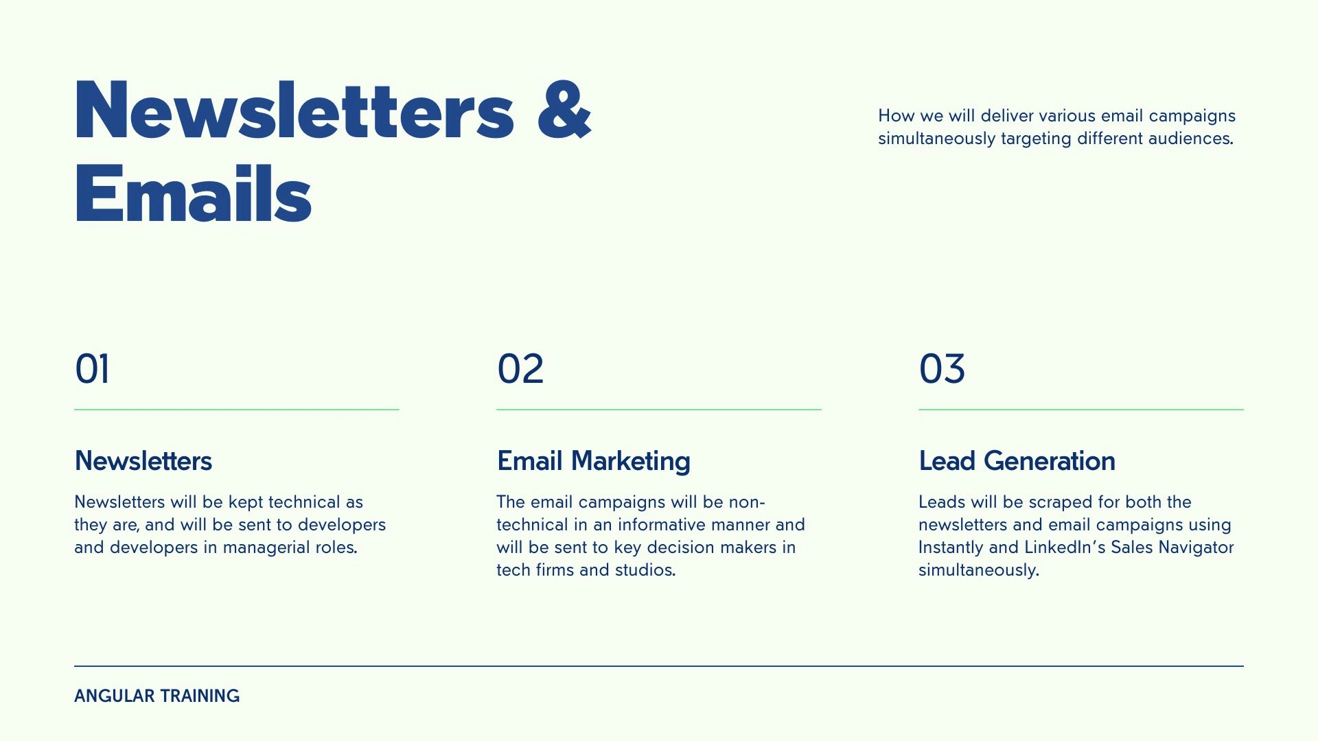 Newsletters & Email Strategy