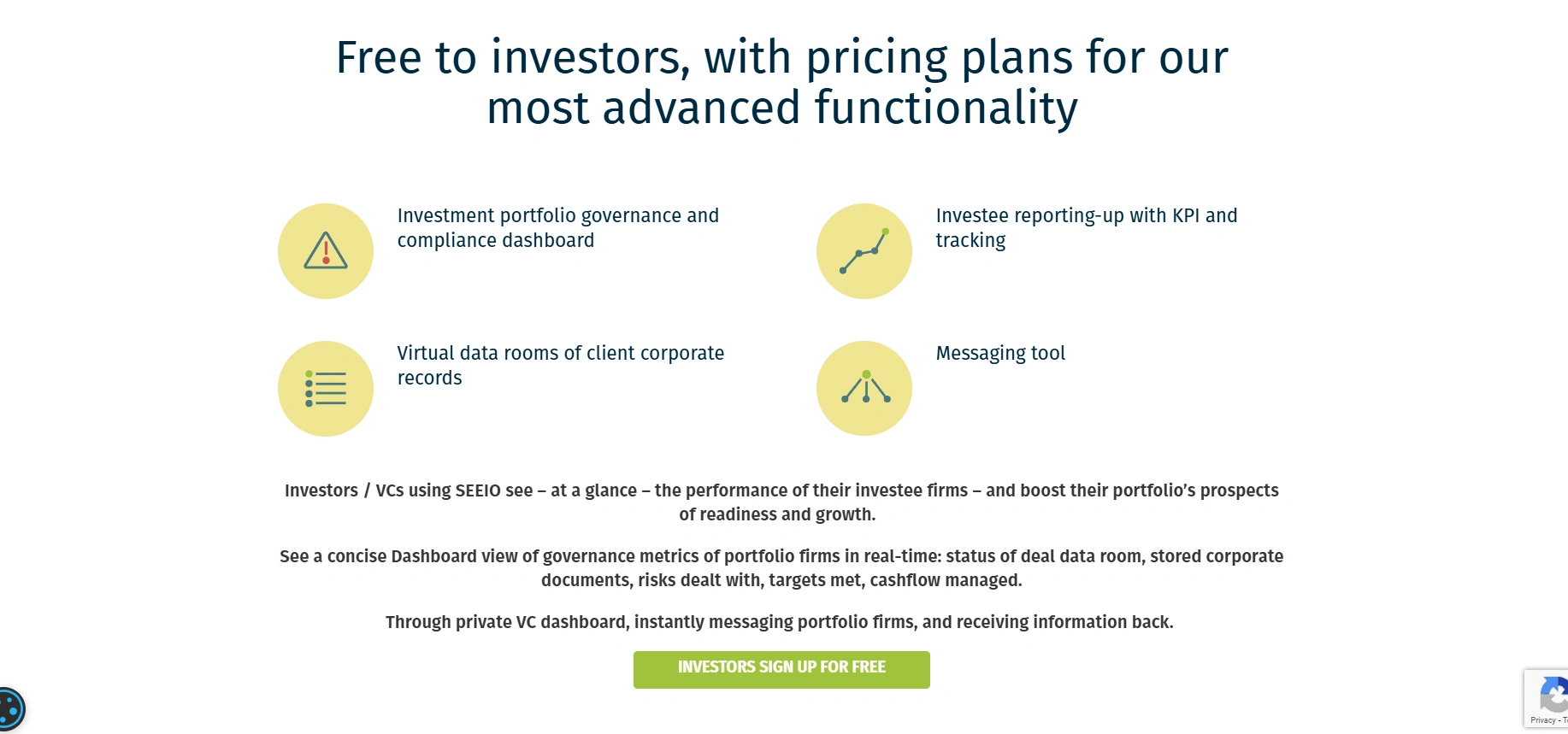 Advanced investor tools: dashboards, KPI tracking, and more—start free!