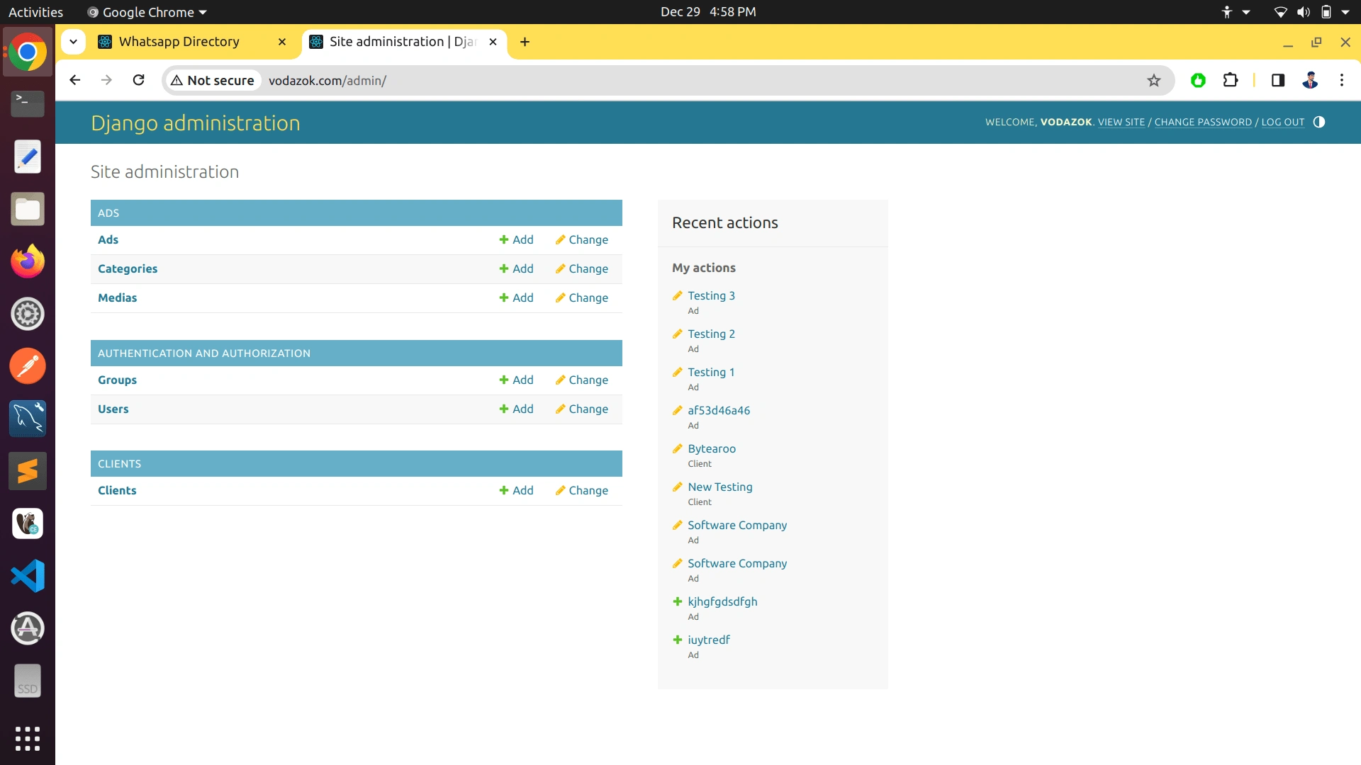 Admin Dashboard