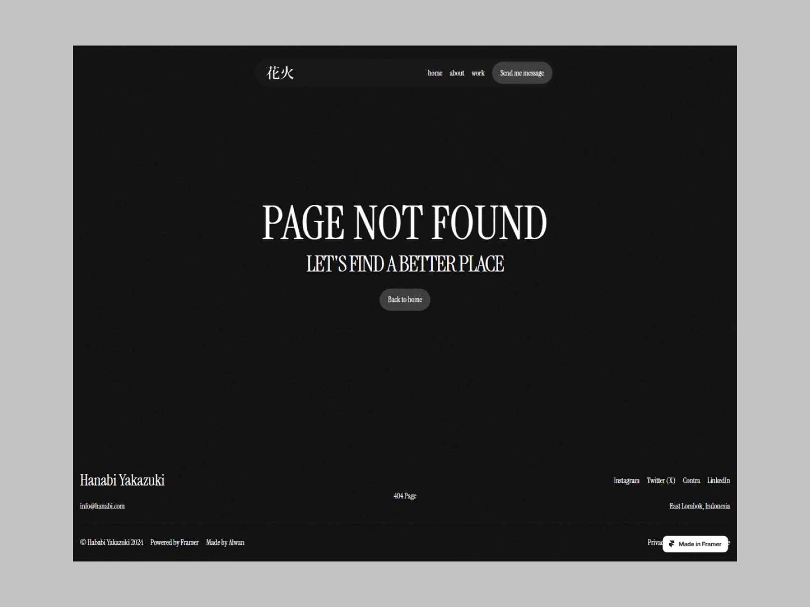 404 page