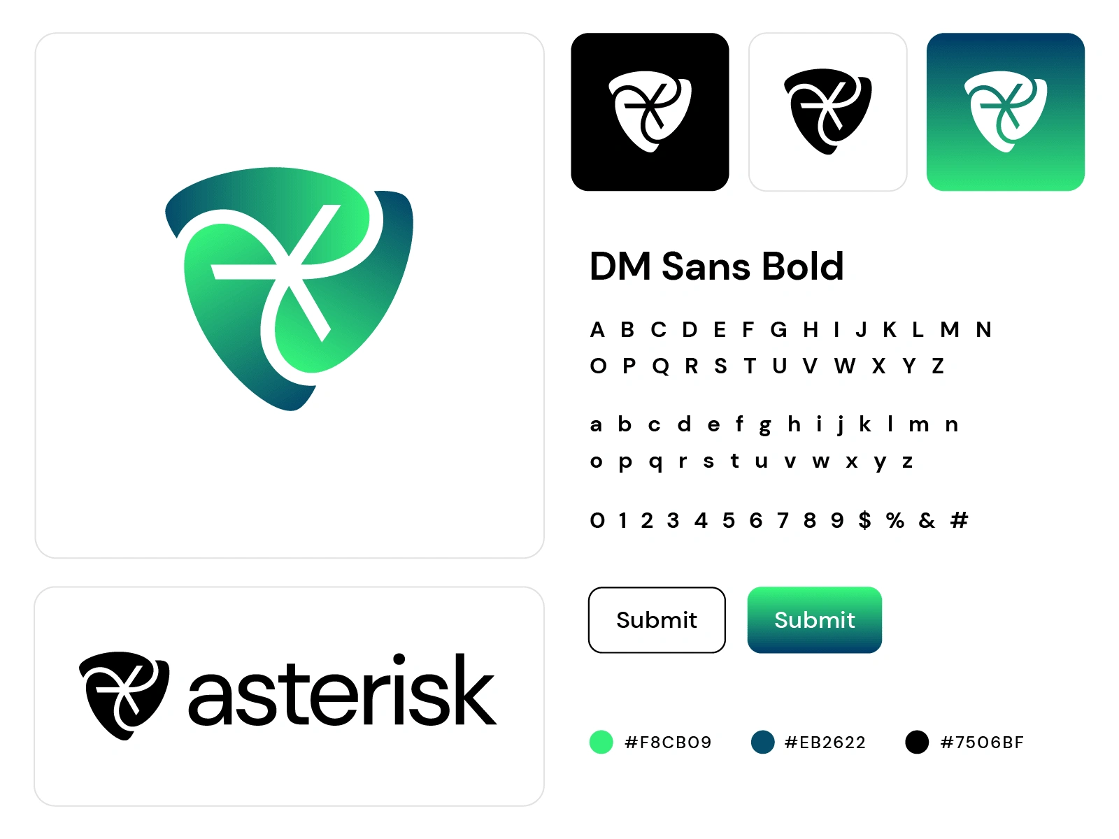 "Asterisk" — Brand Style Guide for Self Initiated Project based on the symbols Asterisk, Shield, Security