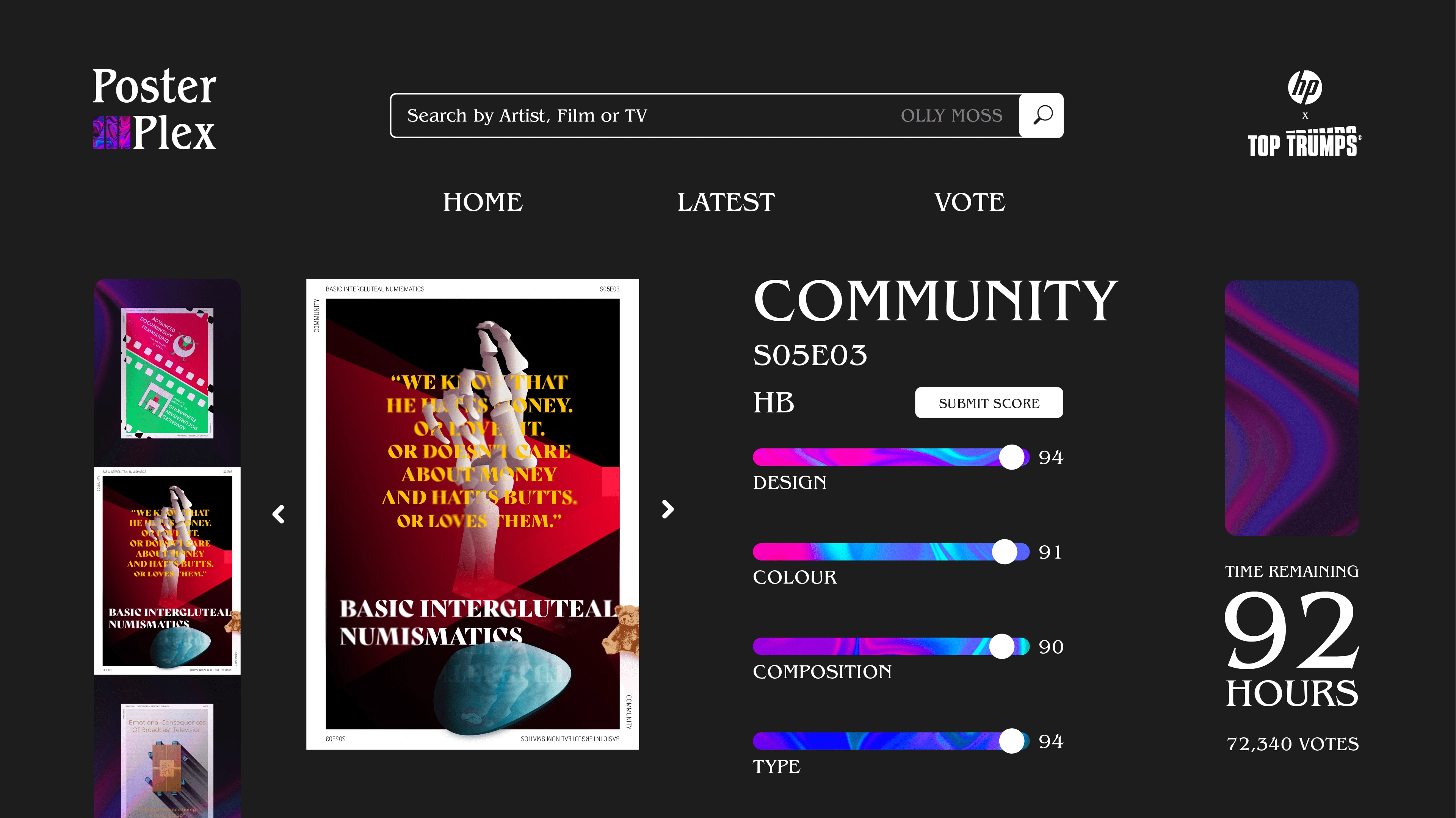 Poster Voting Page