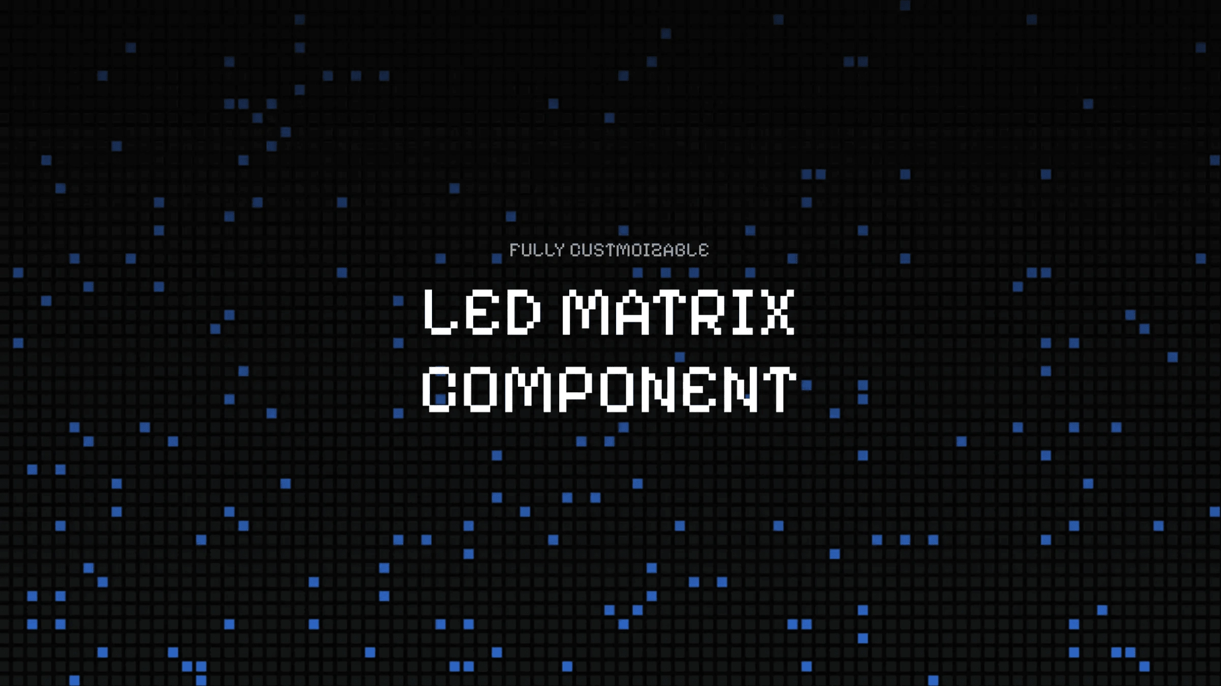 LED Matrix Component for Framer