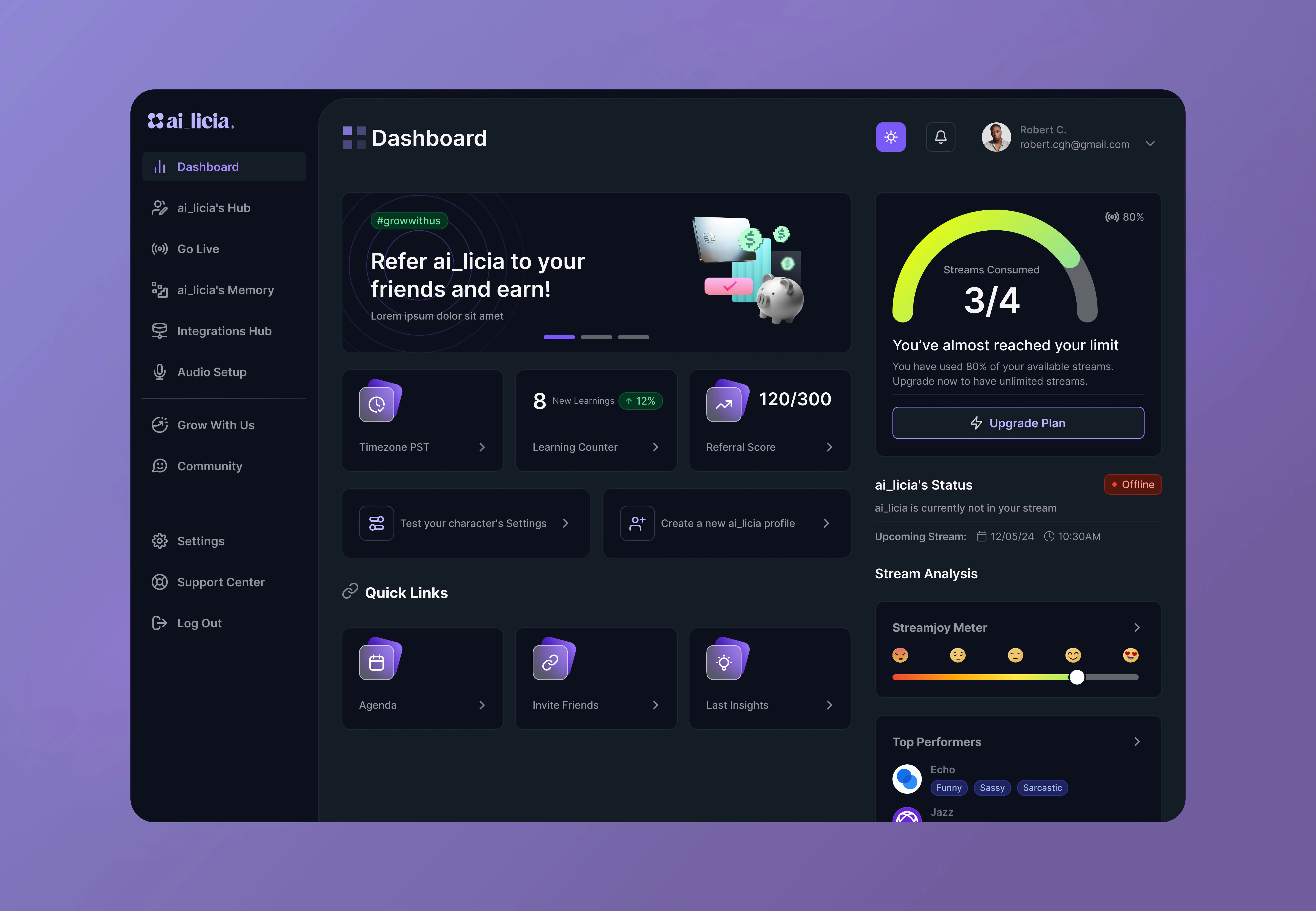 Dashboard Dark Mode