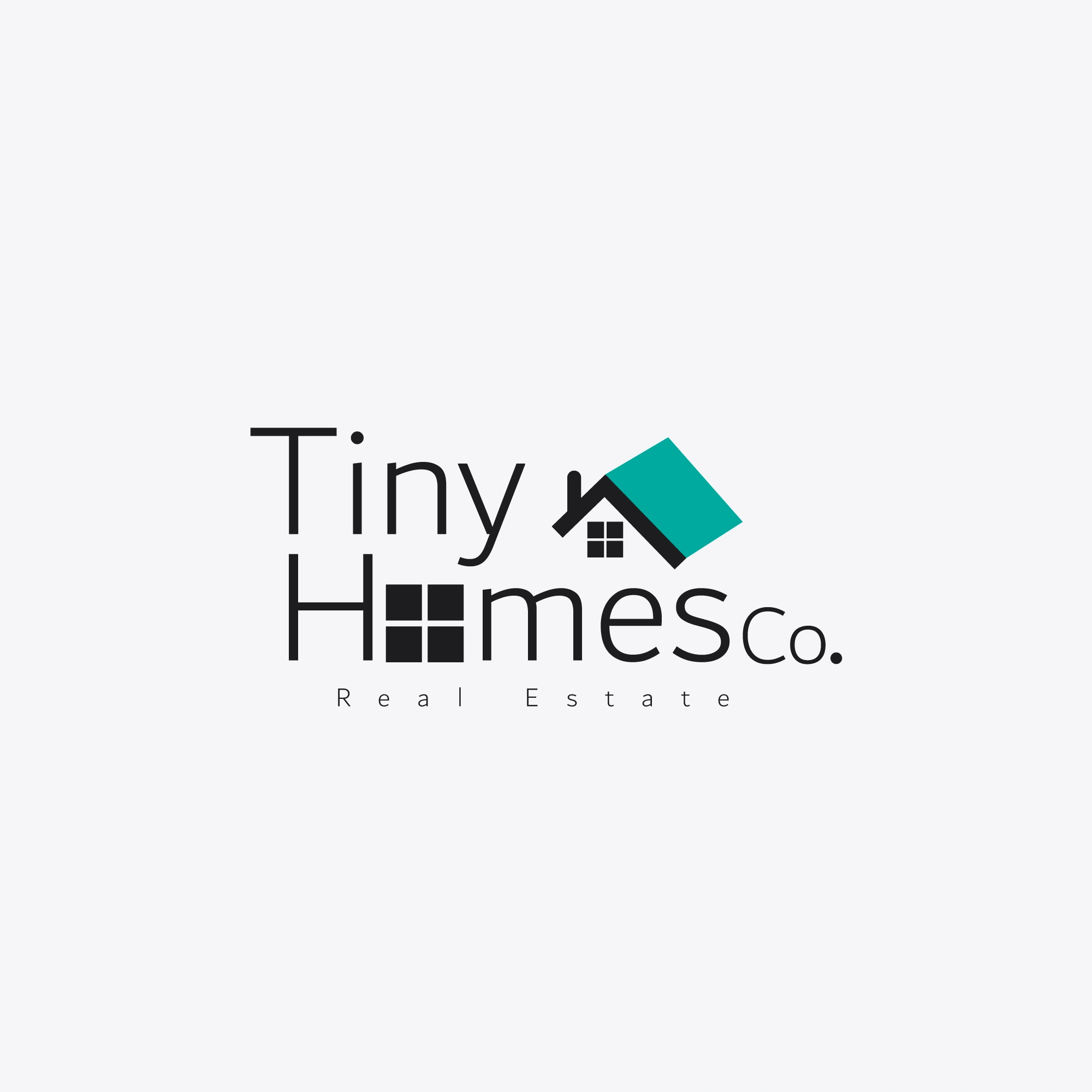 This logo is minimalist and simplistic, using a tiny home silhouette with neutral and muted colours. The company Name is Incorporated.